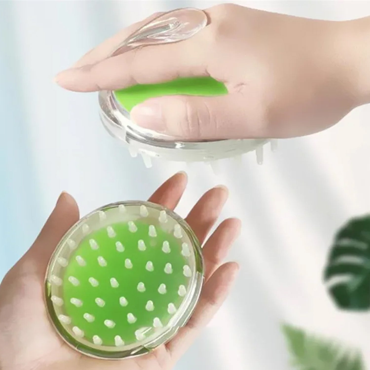 Silicone Head Massager used in all kinds of places like household and official places for unisexual use over head massage and all. - Bhavnagar Deodap