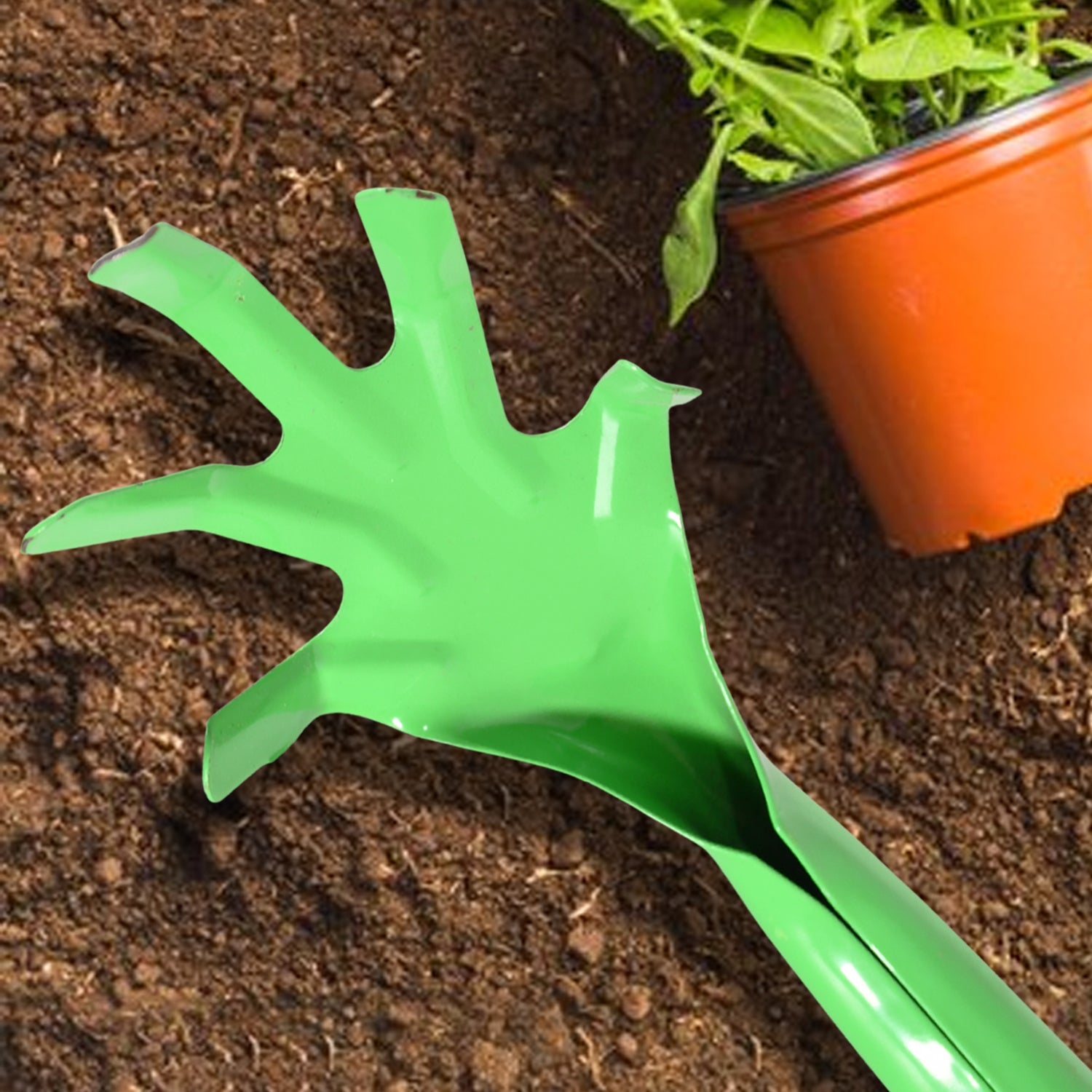 Heavy Duty Garden Tools, Gardening Metal Hand Cultivator Tools for Home Garden, Indoor and Outdoor Gardening for Plants, Agriculture, and Soil Tools (1 Pc)   - Bhavnagar Deodap