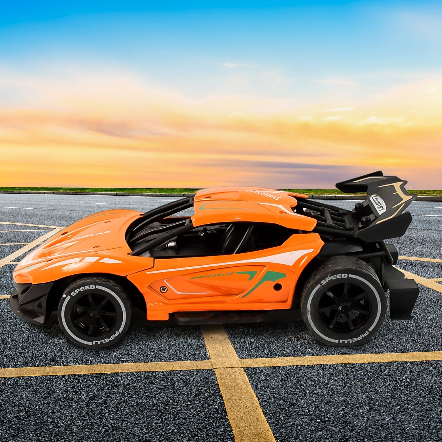 Electroplay Metal Body High-Speed RC Supercar with Remote Control Racing Car