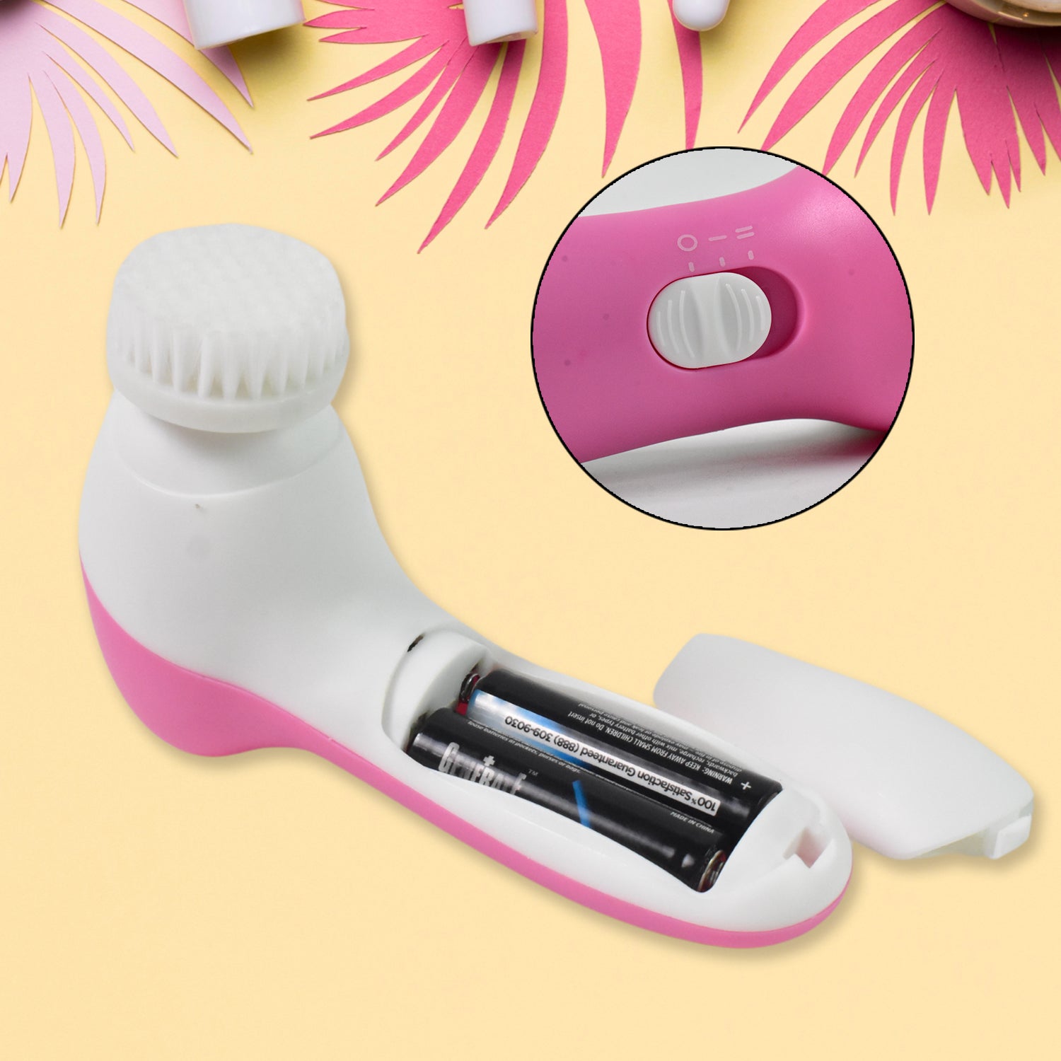 Facial Beauty Brush, Face Massager (1 Pc / With 2 AA Battery Included) - Bhavnagar Deodap