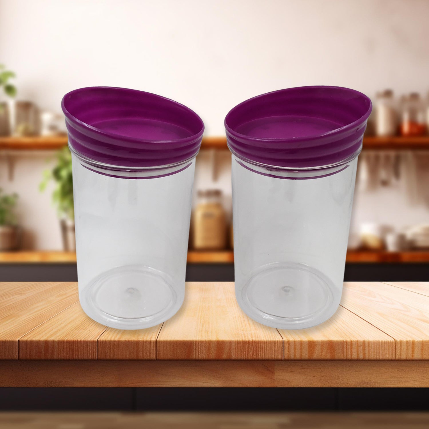 Plastic Premium Quality Kitchen Food Containers Set (1200ml Approx, Set Of 2 Pc) - Bhavnagar Deodap