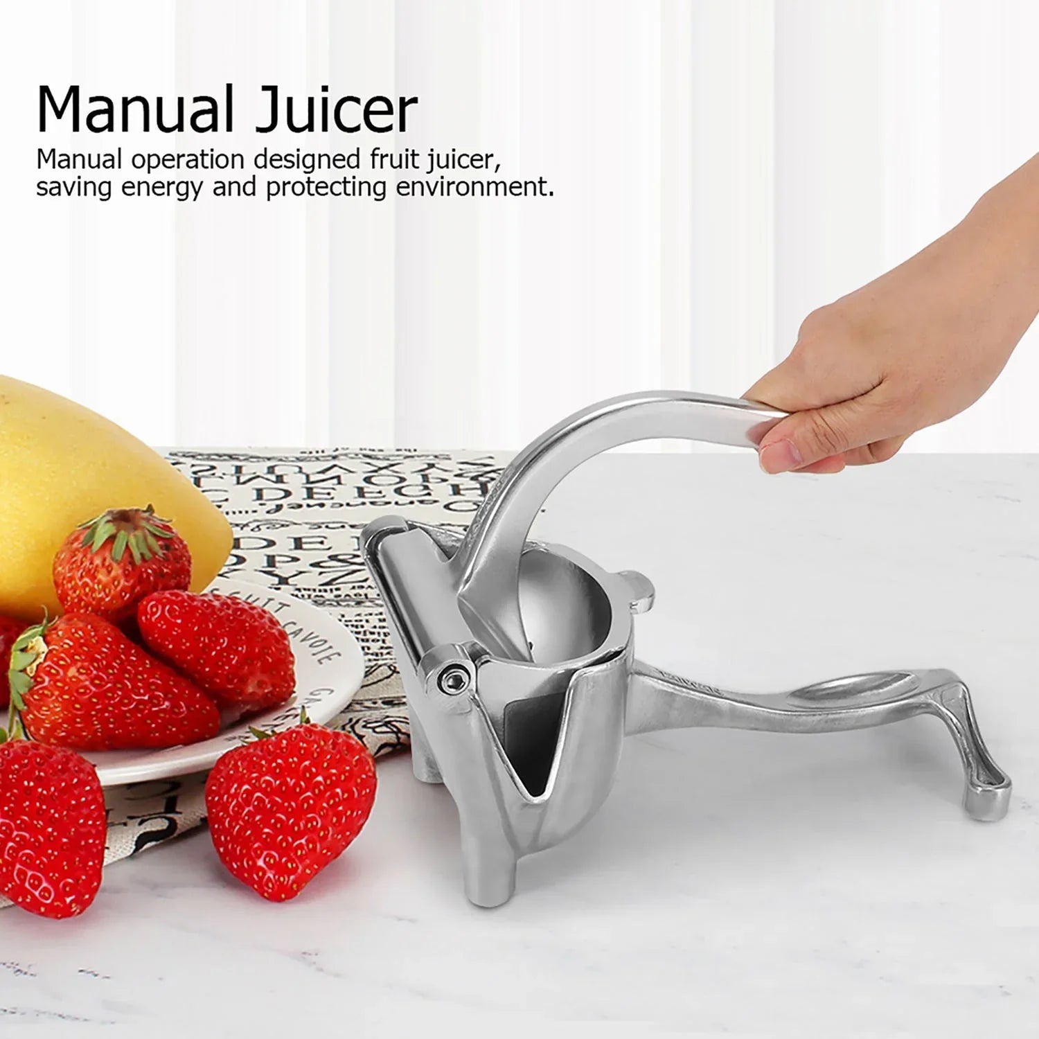 MANUAL ALUMINIUM METAL FRUIT PRESS JUICER  ( BROWN BOX ) - Bhavnagar Deodap