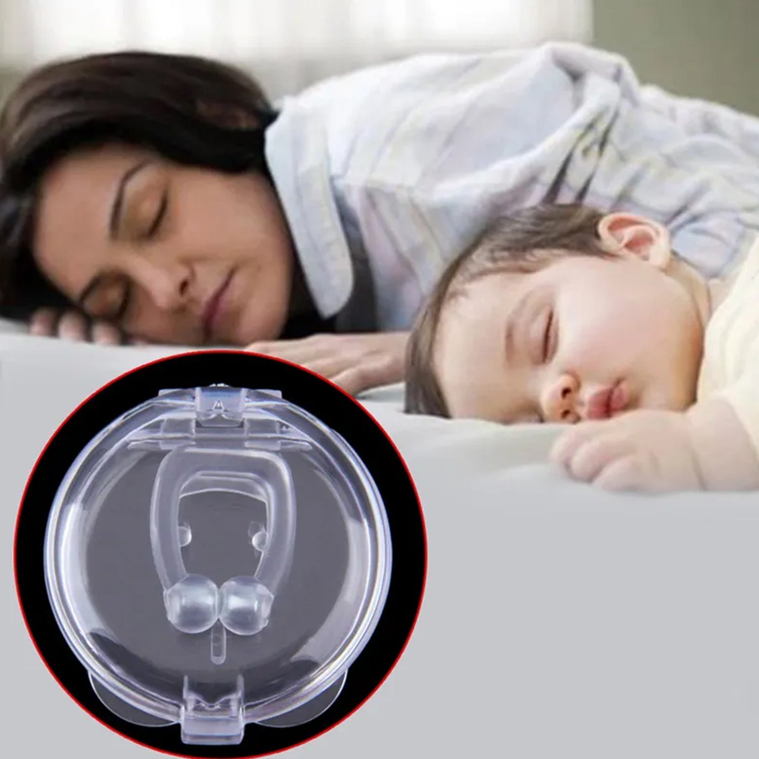 Anti Snore device for men and woman Silicone Magnetic Nose Clip For heavy Snoring sleeper, Snore Stopper, Anti Snoring Device (1 Pc) - Bhavnagar Deodap