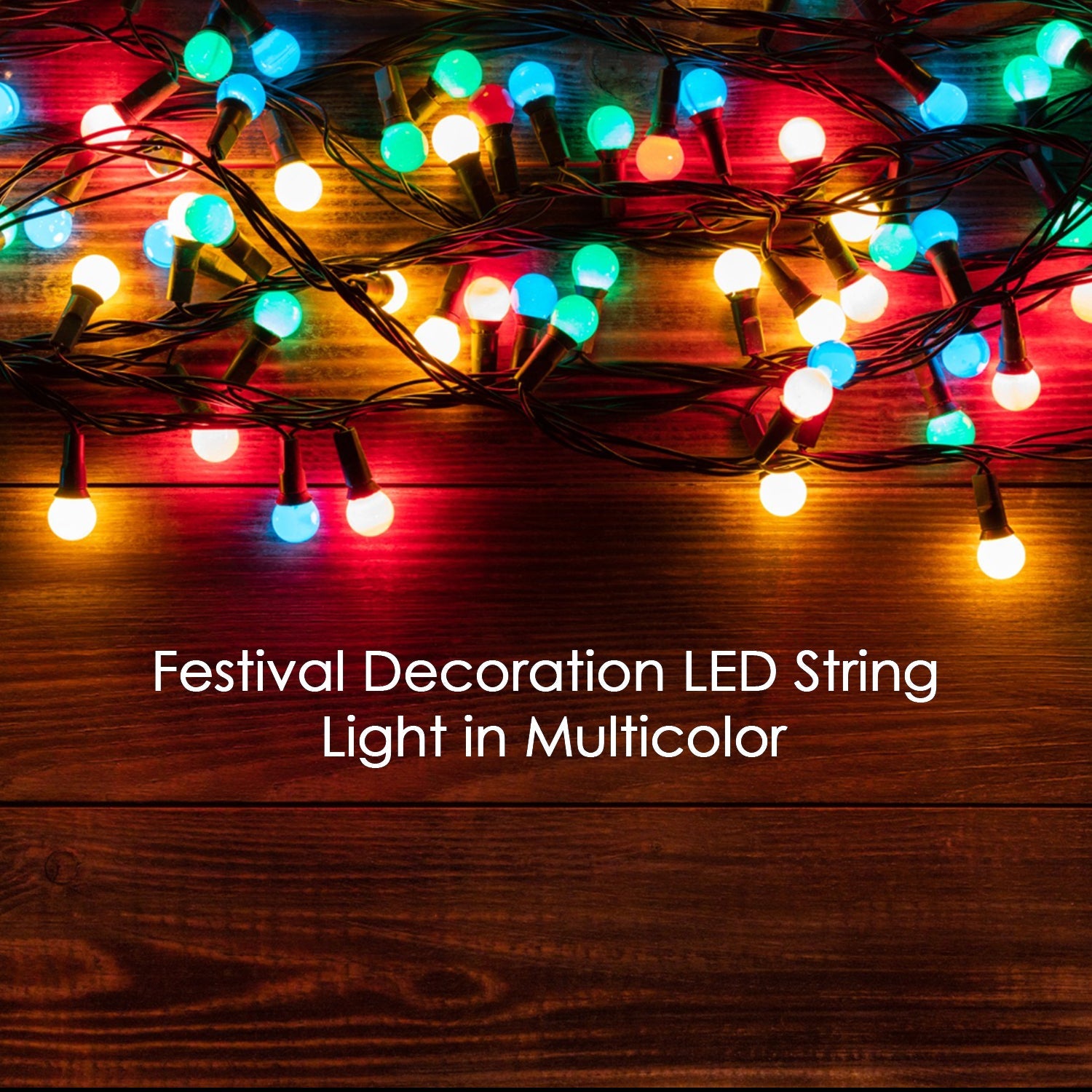 6Mtr Home Decoration Diwali & Wedding LED Christmas String Light Indoor and Outdoor Light ,Festival Decoration Led String Light, Multi-Color Light (60L 6 Mtr) - Bhavnagar Deodap