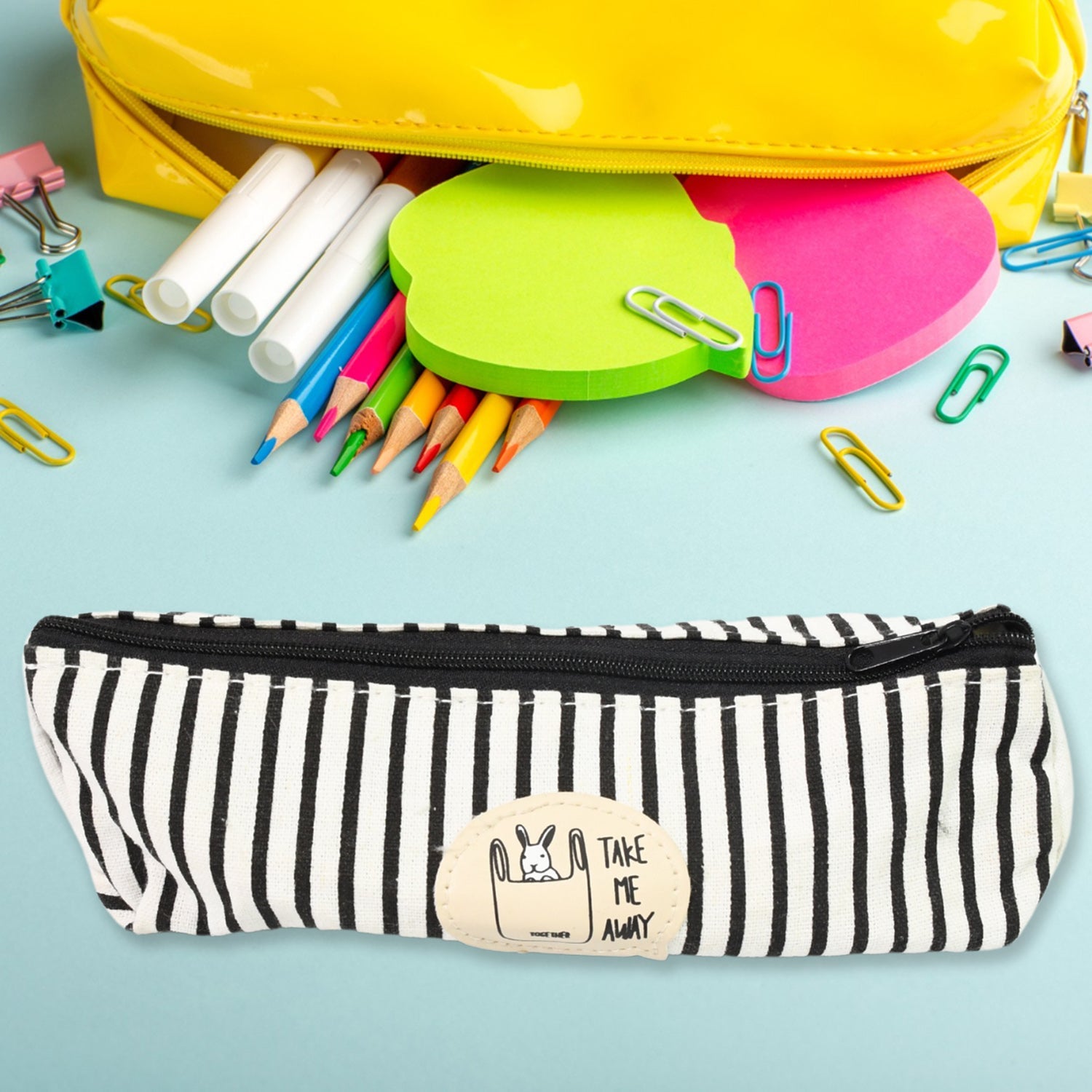 Reusable Multipurpose Washable Pouch Pen Stationary Case (1 Pc)