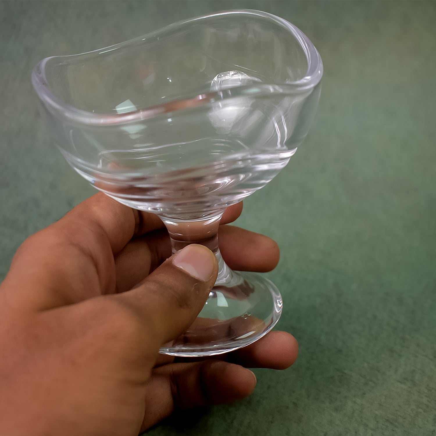 Glass Footed Dessert Bowl, Ice Cream Cup (2 Pcs Set) - Bhavnagar Deodap
