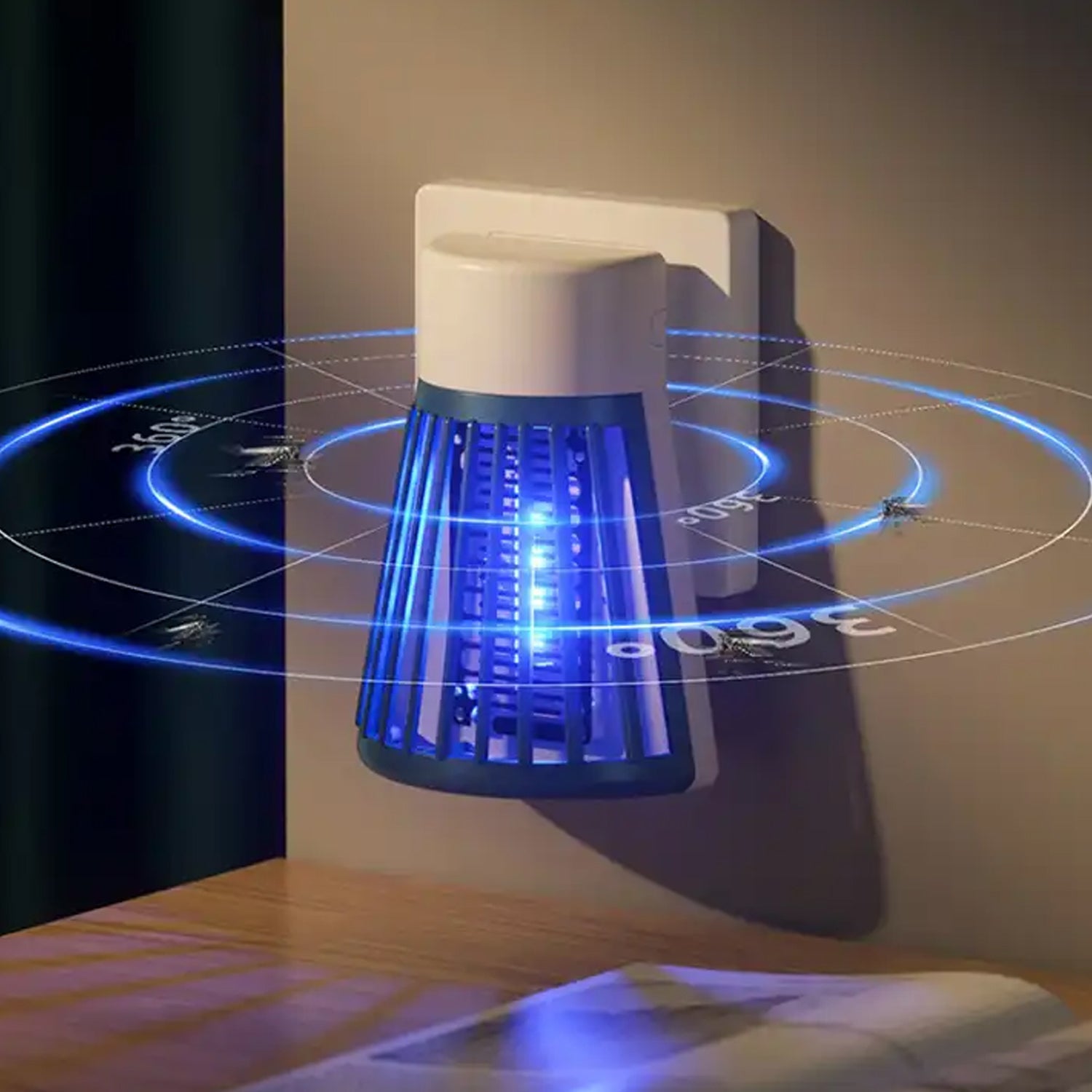 Mosquito Bug Zapper Killer Lamp Eco Friendly Electronic LED Mosquito Killer Machine Trap Lamp Theory Screen Protector Mosquito Killer Lamp (1 Pc) - Bhavnagar Deodap