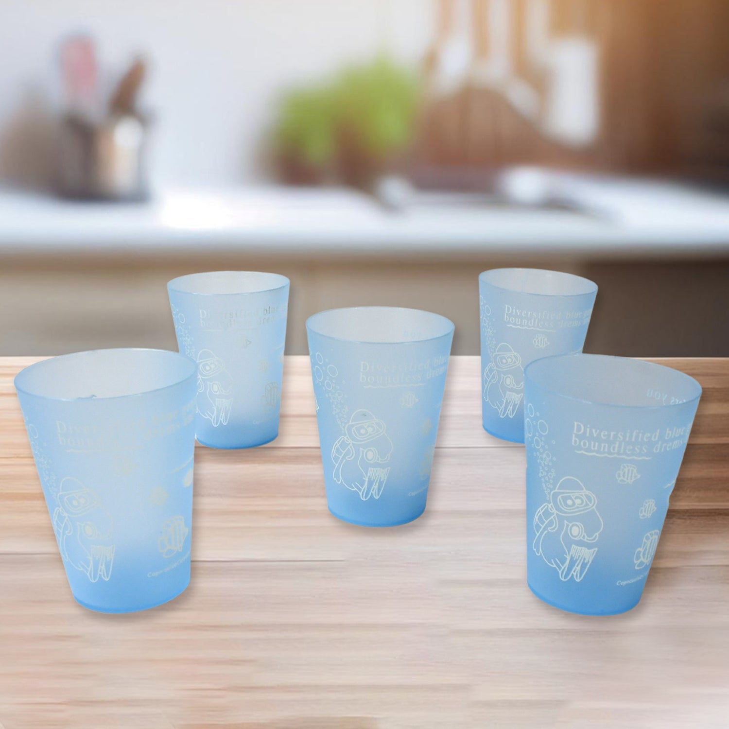 PLASTIC LIGHTWEIGHT GLASS REUSABLE DRINKING GLASS DISHWASHER SAFE BEVERAGE GLASSES FOR KITCHEN WATER GLASSES (10 Pc Set) - Bhavnagar Deodap