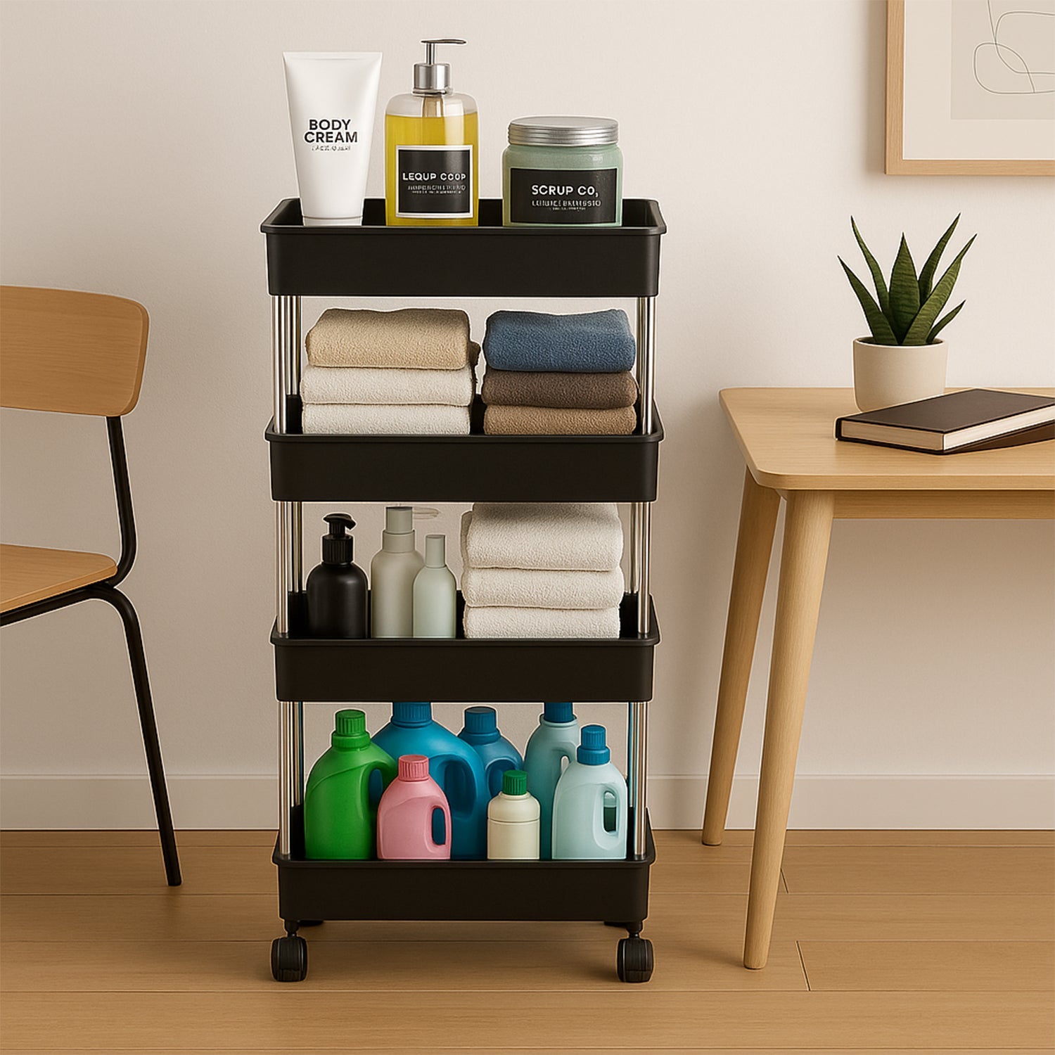 Movable Storage Rack Trolley – Bhavnagar Mall