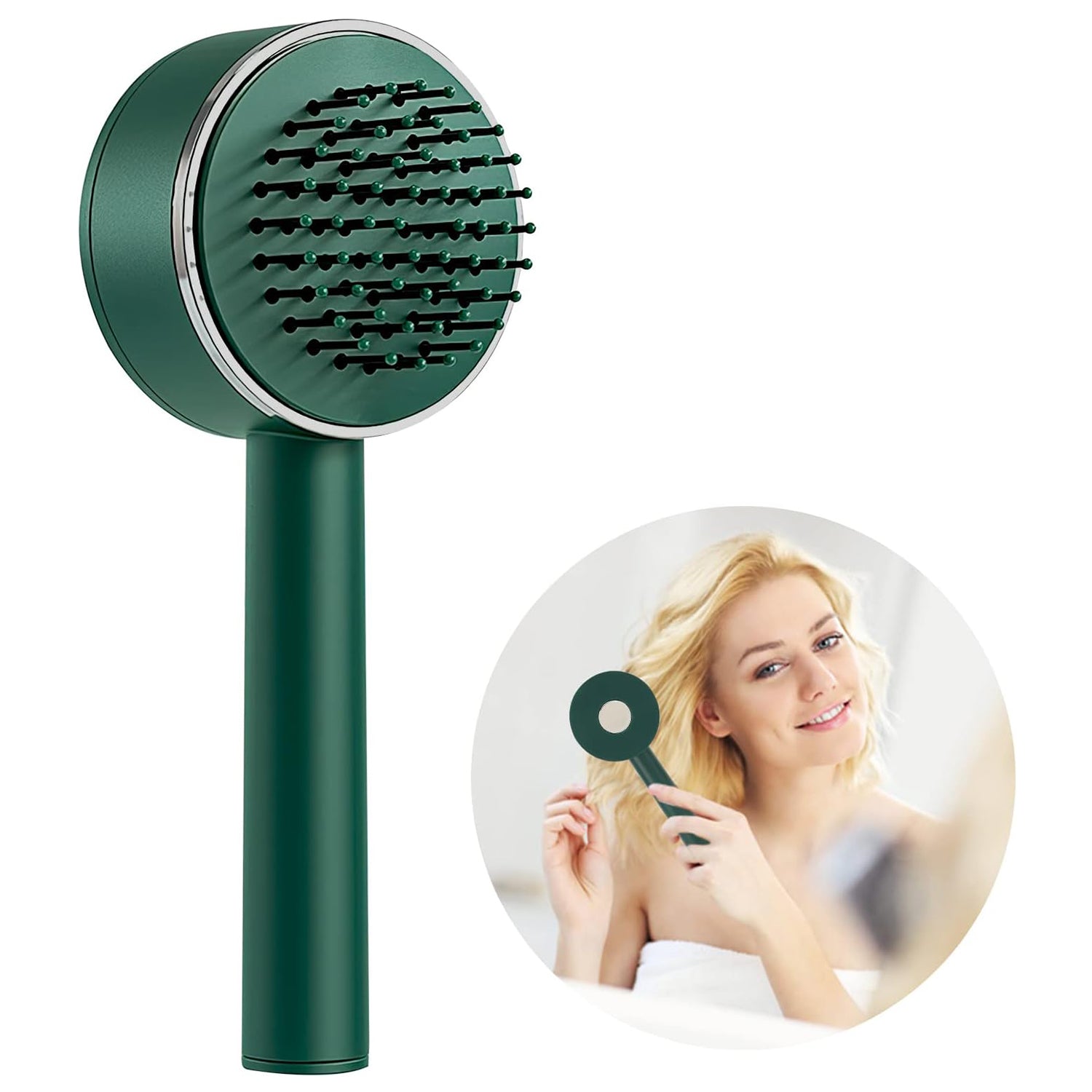 Styling Hair Brush Hairbrushes for Woman Massage Comb Styling Comb Hair Comb for Women Hair Massage Brush Women Hairbrush Airbag Comb Long Handle Utilities Plastic Women's - Bhavnagar Deodap
