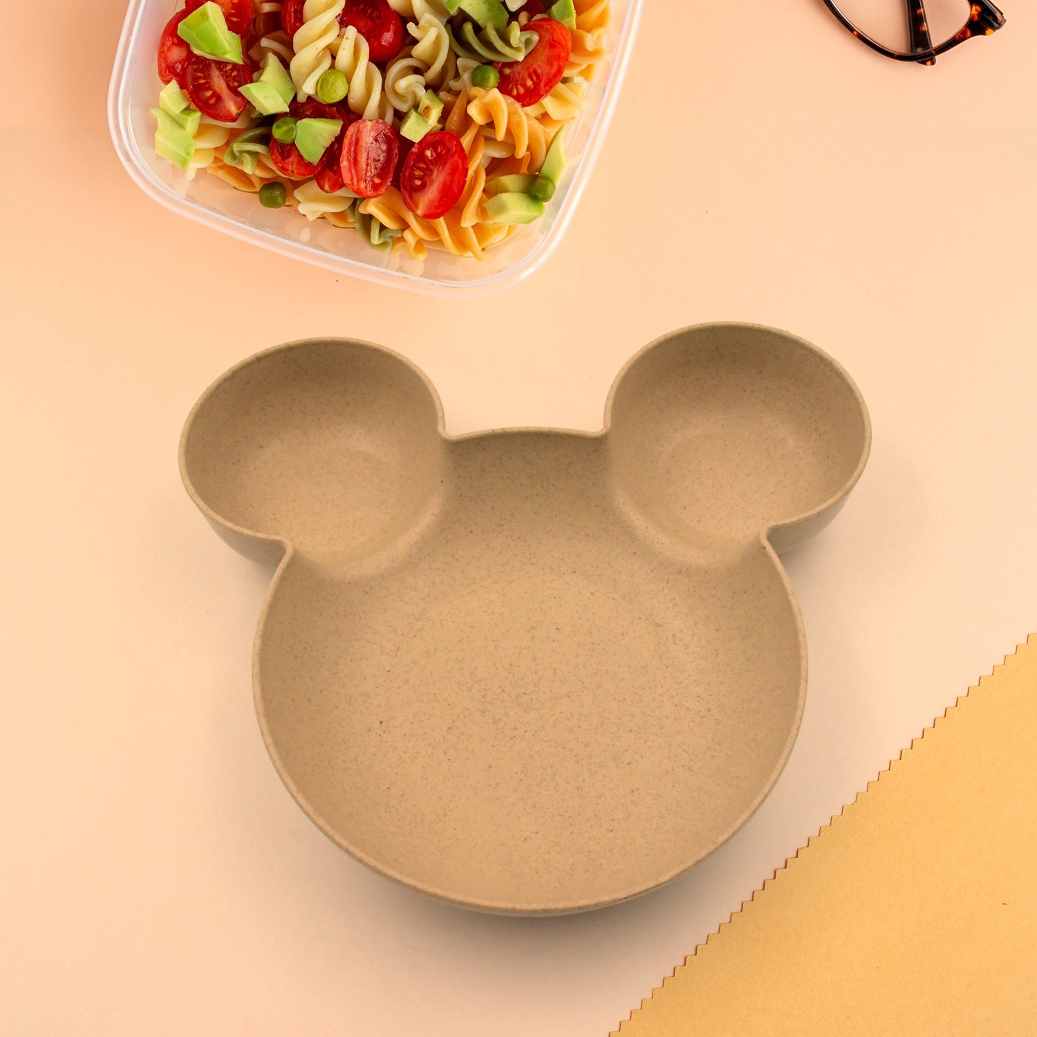 Mickey Mouse Shape Plates for Kids, BPA Free, & Unbreakable Children’s Food Plate, Kids Bowl, Fruit Plate, Baby Cartoon Pie Bowl Plate, Tableware (1 Pc) - Bhavnagar Deodap