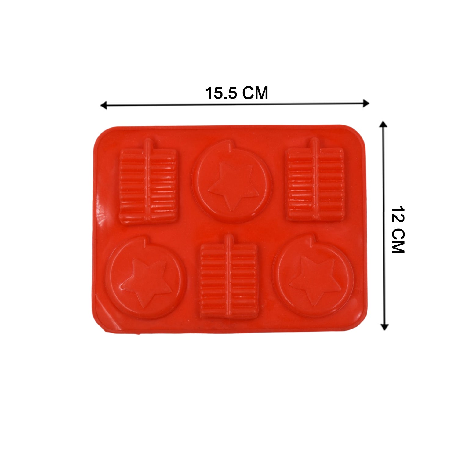 6 Cavity Silicone Mold Tray: Perfect for Chocolates, Cakes & More! - Bhavnagar Deodap