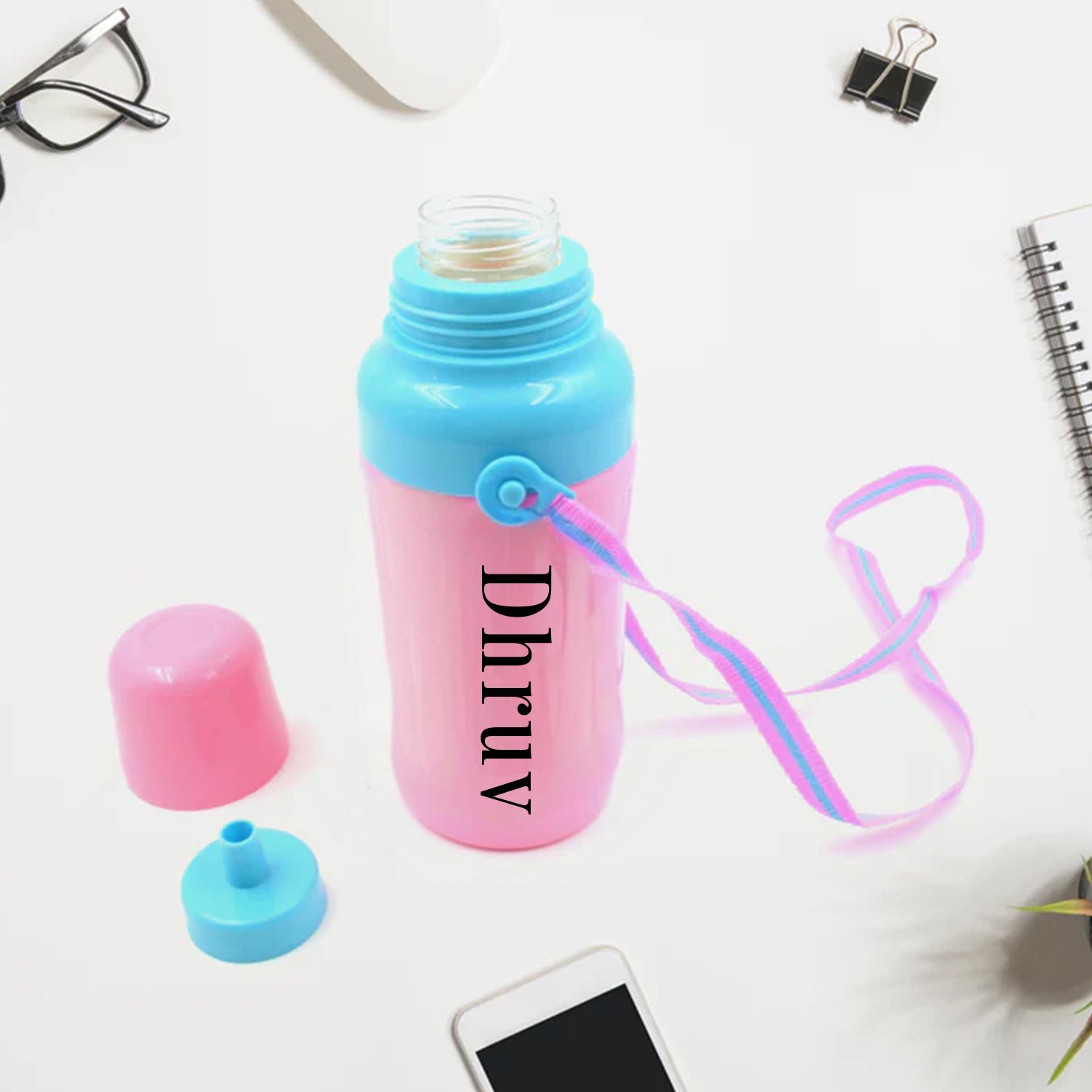 Customize 500ml Insulated Sports Water Bottle with Dori & Straw: Leakproof, BPA-Free, Kids - Bhavnagar Deodap