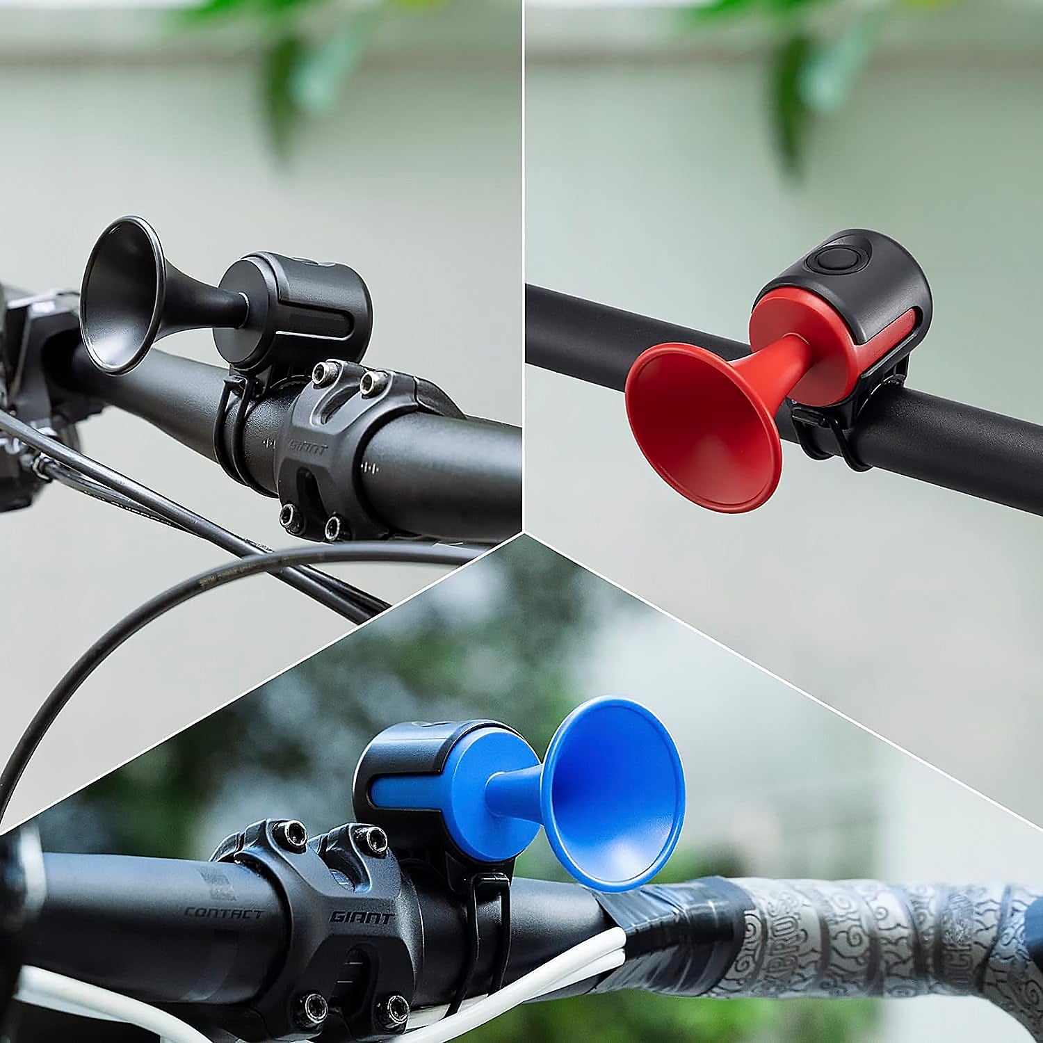 Bicycle Air Horn Loud - 120dB 1 Sound Mode Electronic Bicycle Bell,Super Electric Horn with Long Standby Button Battery Operated/IPX4 Waterproof Loud Bell for Adults - Bhavnagar Deodap