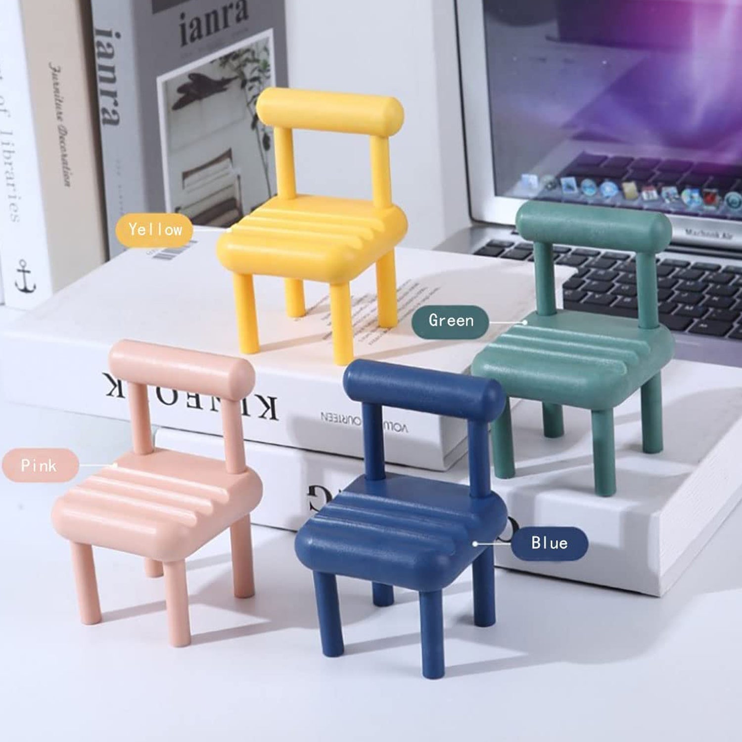 Mobile Phone Holder, Mini Chair Cell Phone Stand, Portable Smartphone Dock, Cellphone Holder for Desktop Design Compatible with All Mobile Phones (1 Pc) - Bhavnagar Deodap