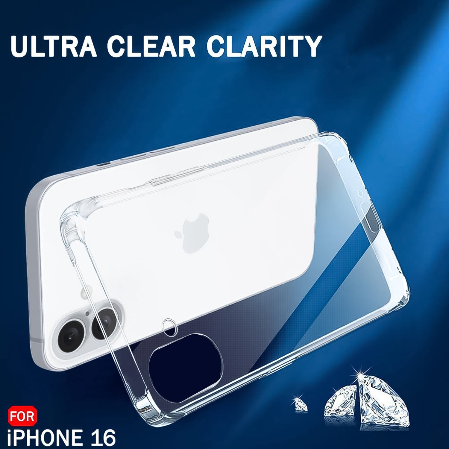 Transparent Hard Case For IPhone 16 Case (1 Pc) - Bhavnagar Deodap