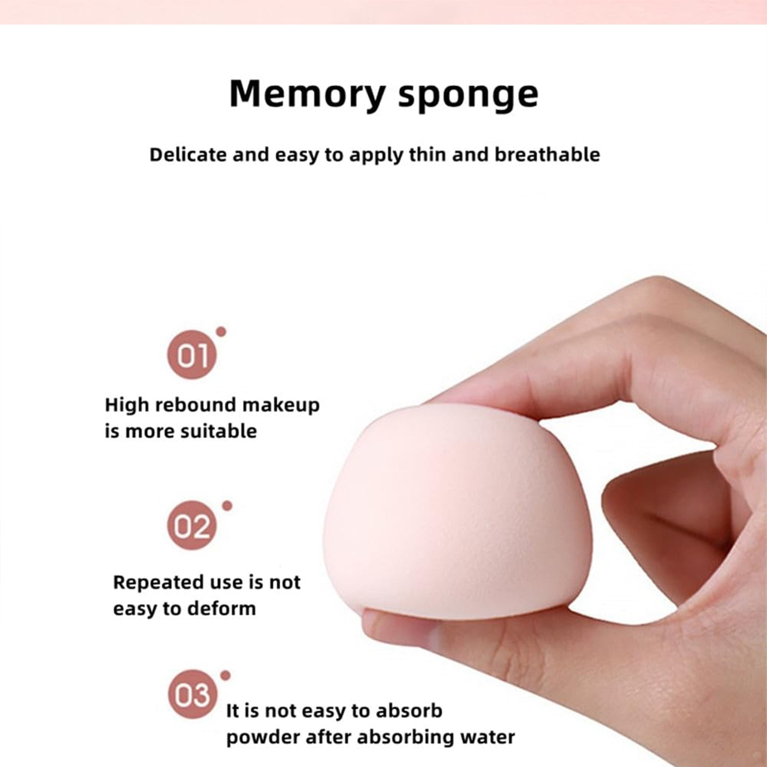 Reusable Egg Shape Facial Sponge for Daily Cleansing and Gentle Exfoliation, Makeup Remover, Face Wash Sponge, Makeup and Dead Skin, Cleansing Sponge for Dry & Wet Use For Women’s (1 pc) - Bhavnagar Deodap