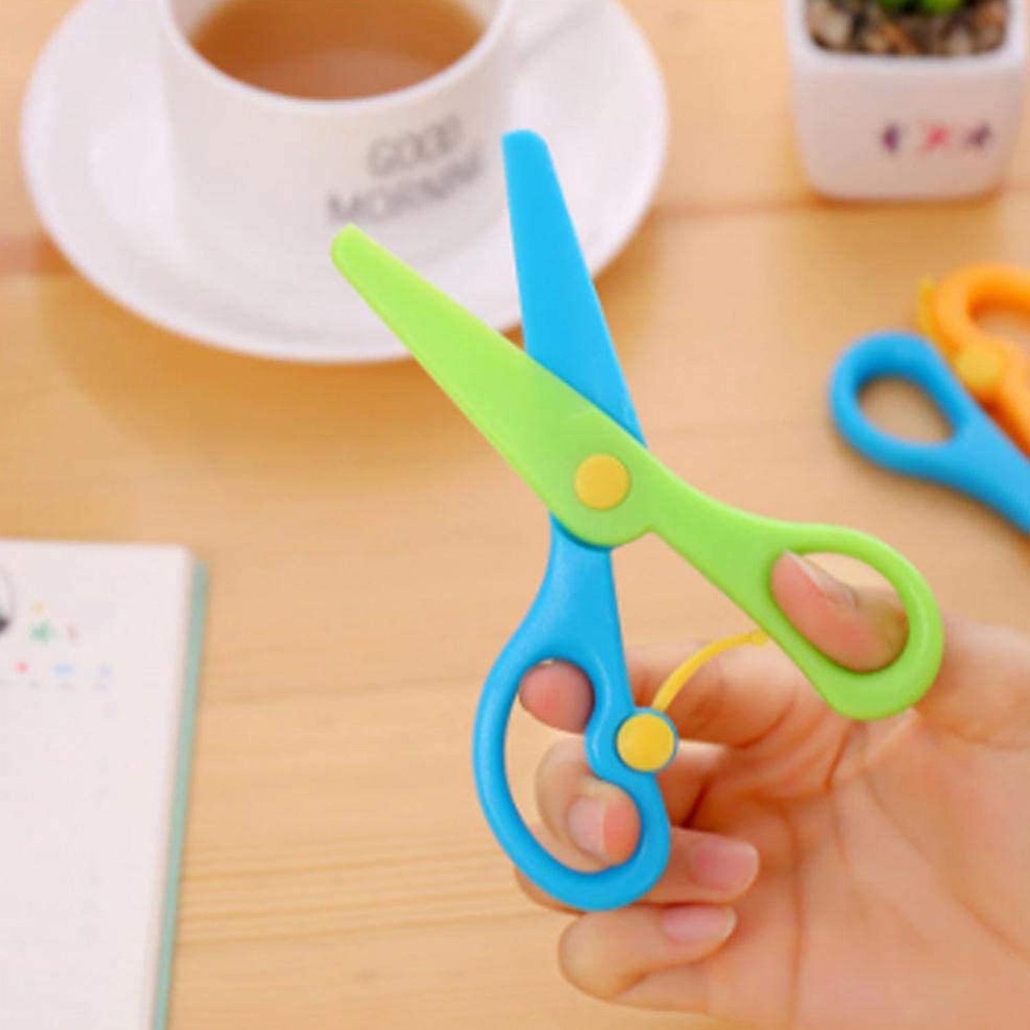 Plastic Safety Scissor, Pre-School Training Scissors. - Bhavnagar Deodap