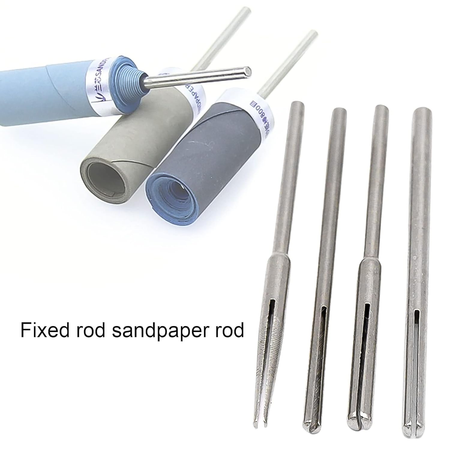 Sandpaper Clamp 3 mm Split Mandrels Long Abrasive Holder (4 Pcs Set) - Bhavnagar Deodap