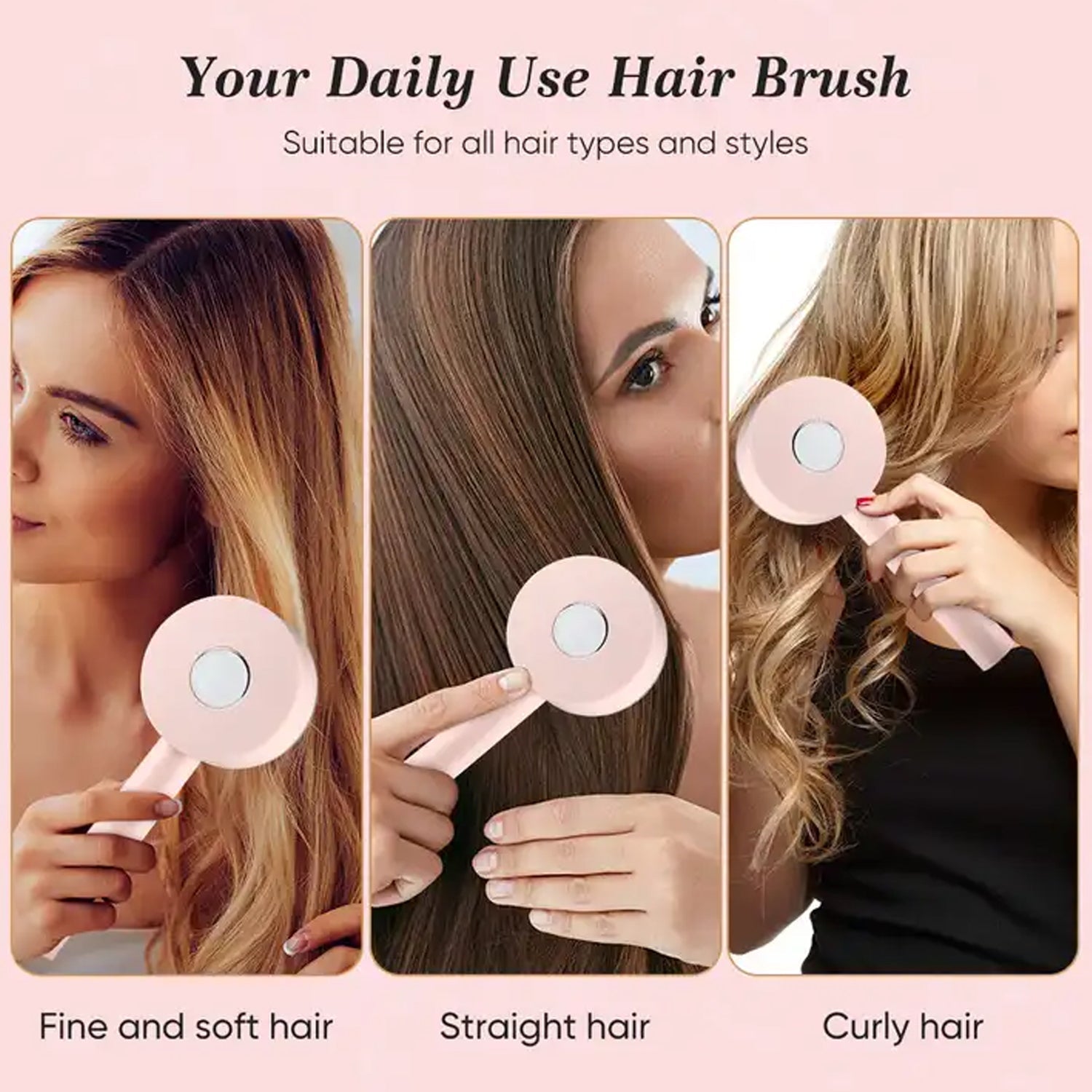 Air Cushion Massage Brush, Airbag Massage Comb with Long Handle, Self-Cleaning Hair Brush, Detangling Anti-Static for All Hair - Bhavnagar Deodap