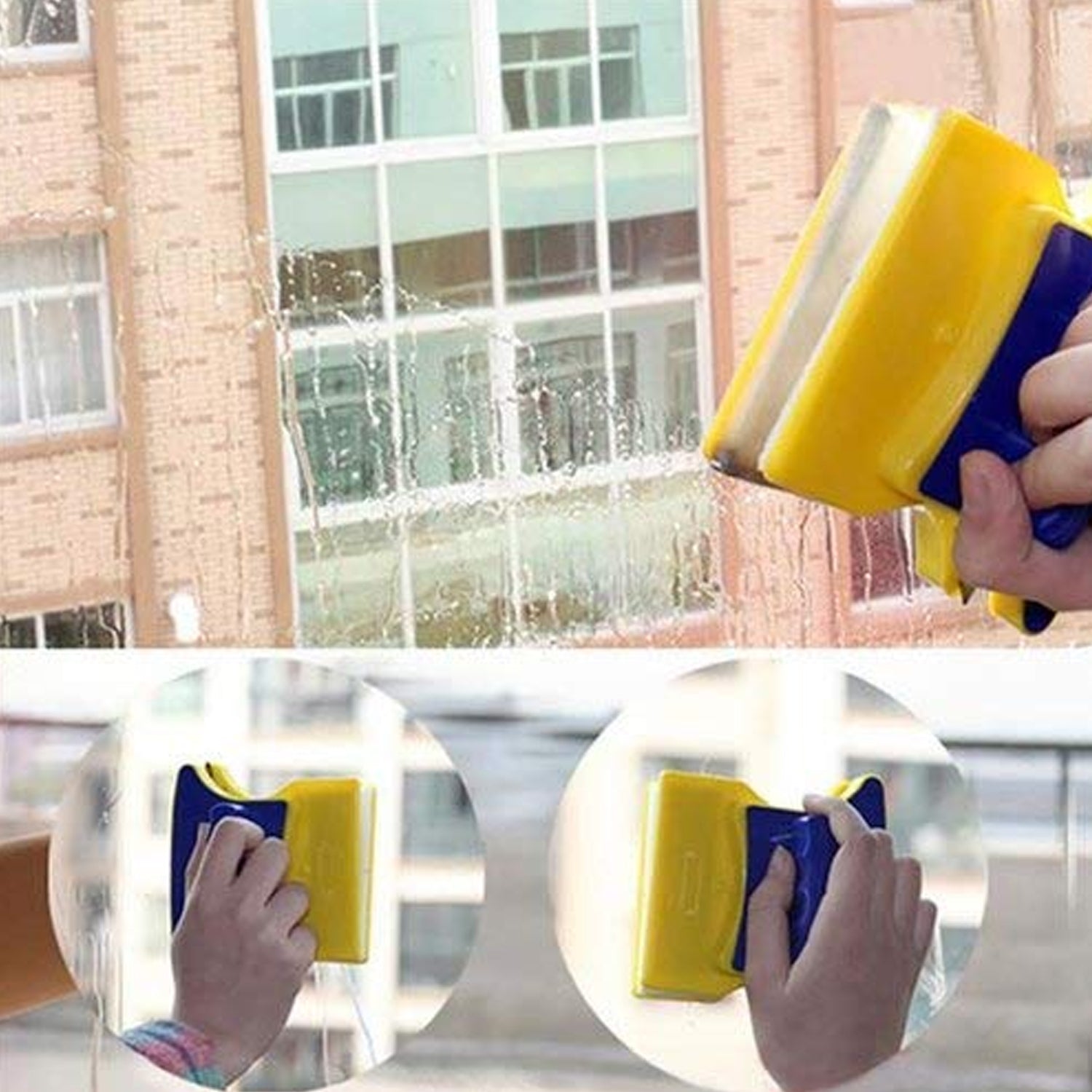 Window Cleaner Double-Side Glazed Two Sided Glass Cleaner - Bhavnagar Deodap