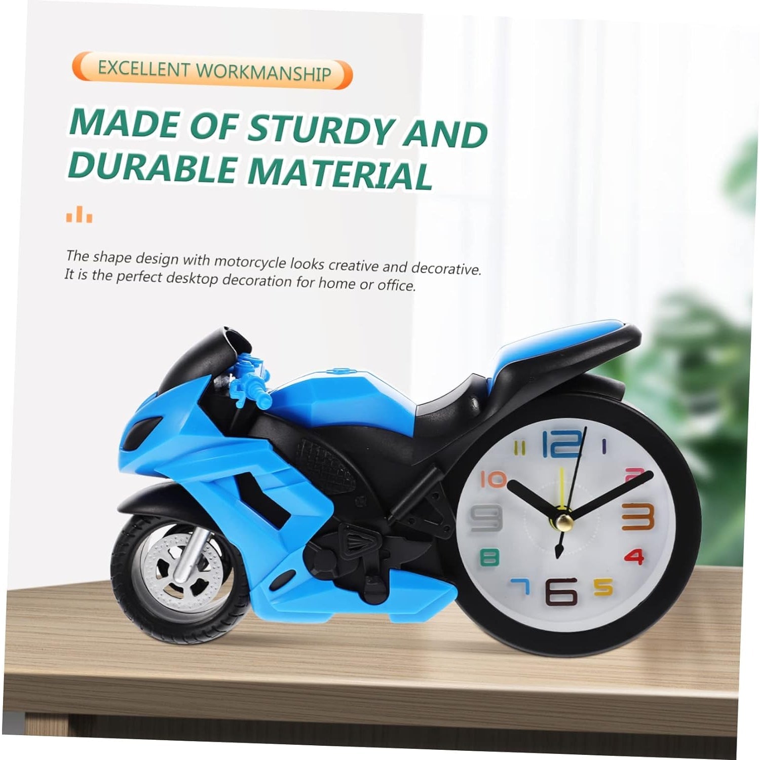 Fashioned Alarm Clock Novelty Retro Motorcycle / Motorbike Engine Style Clocks Alarm Clock Desktop Decoration Kids Gift - Bhavnagar Deodap