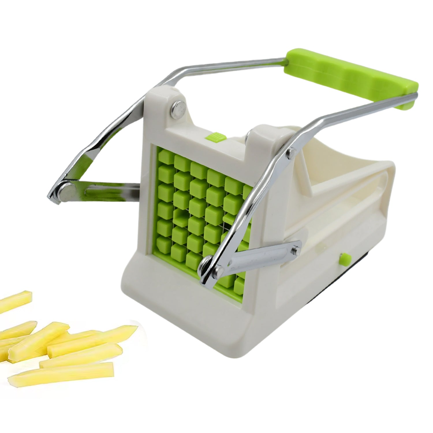 French Fry Cutter, Great with Vegetables, Potato Fries Cutter Professional Vegetable Cutter Stainless Steel Cutter Potato, Onions, Carrots, Cucumbers, Fruits Potato Cutter (1 pc) - Bhavnagar Deodap