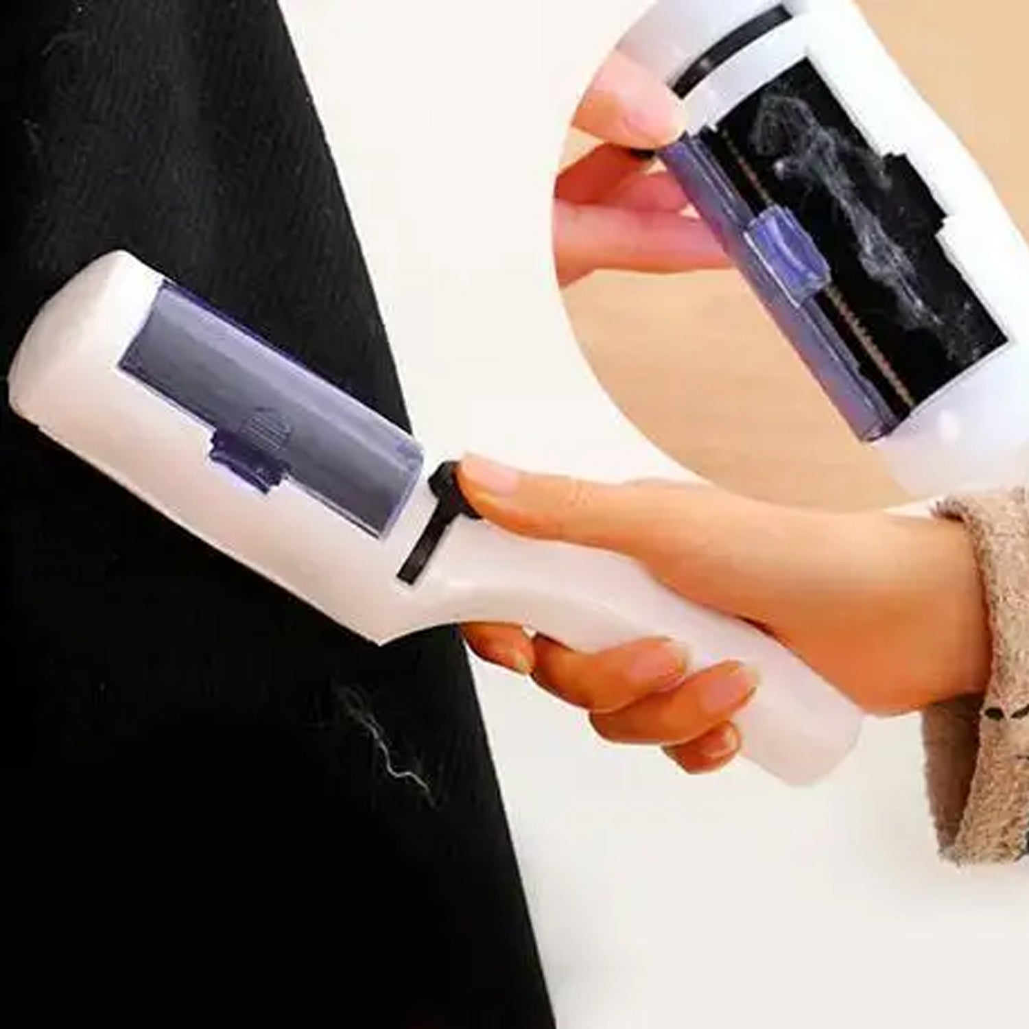 Hair Remover Lint Rollers For Pet Hair Pet Fur Remover Lint Remover Brush Keep The Animal And House Clean And Tidy, Clean Sheets, Carpet Cleaning, Suit Clean - Bhavnagar Deodap