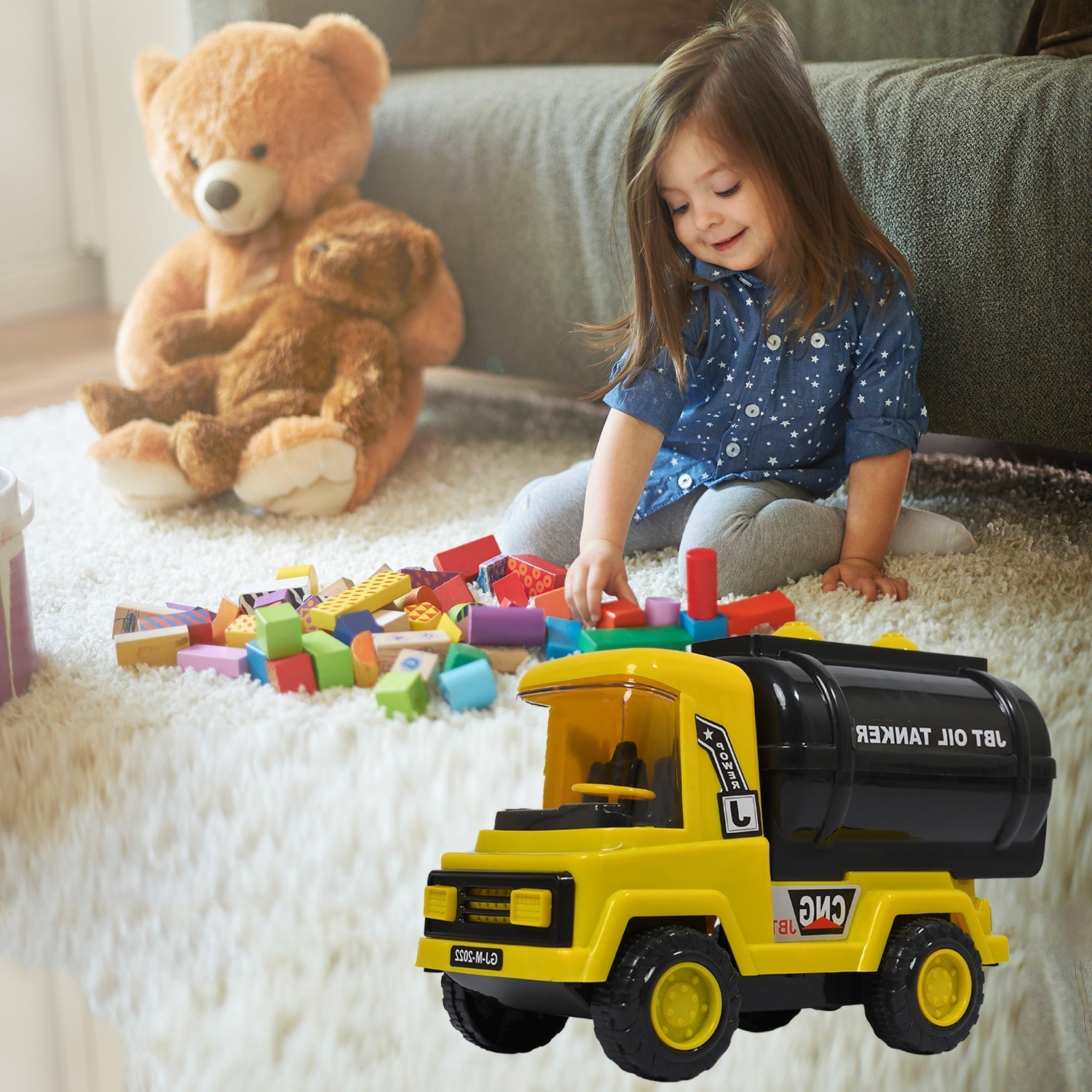 Tempo Oil - Water Tanker Vehicle Truck for Kids Size