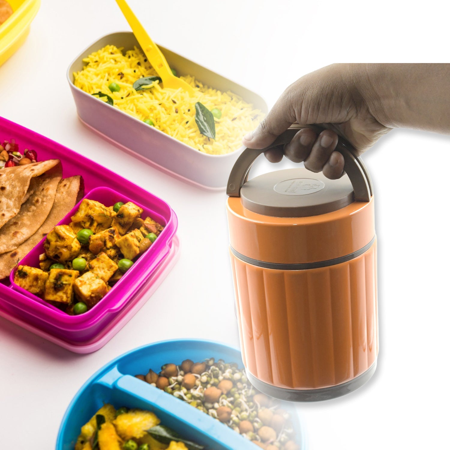 Leak-proof Thermos Flask For Hot Food, Warm Soup Cup, Vacuum Insulated Lunch Box, Food Box for Thermal Container For Food Stainless Steel - Bhavnagar Deodap