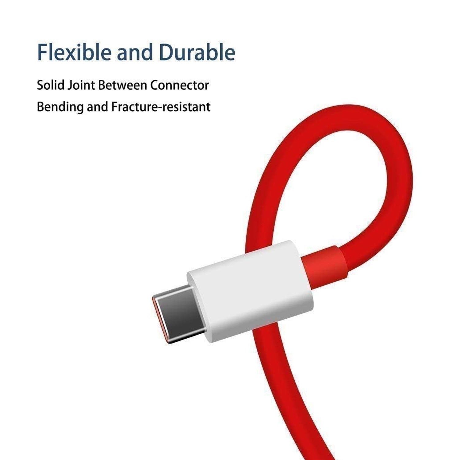 Data Transfer Cable For All C Type Mobile Use 1 Meter ( RED )