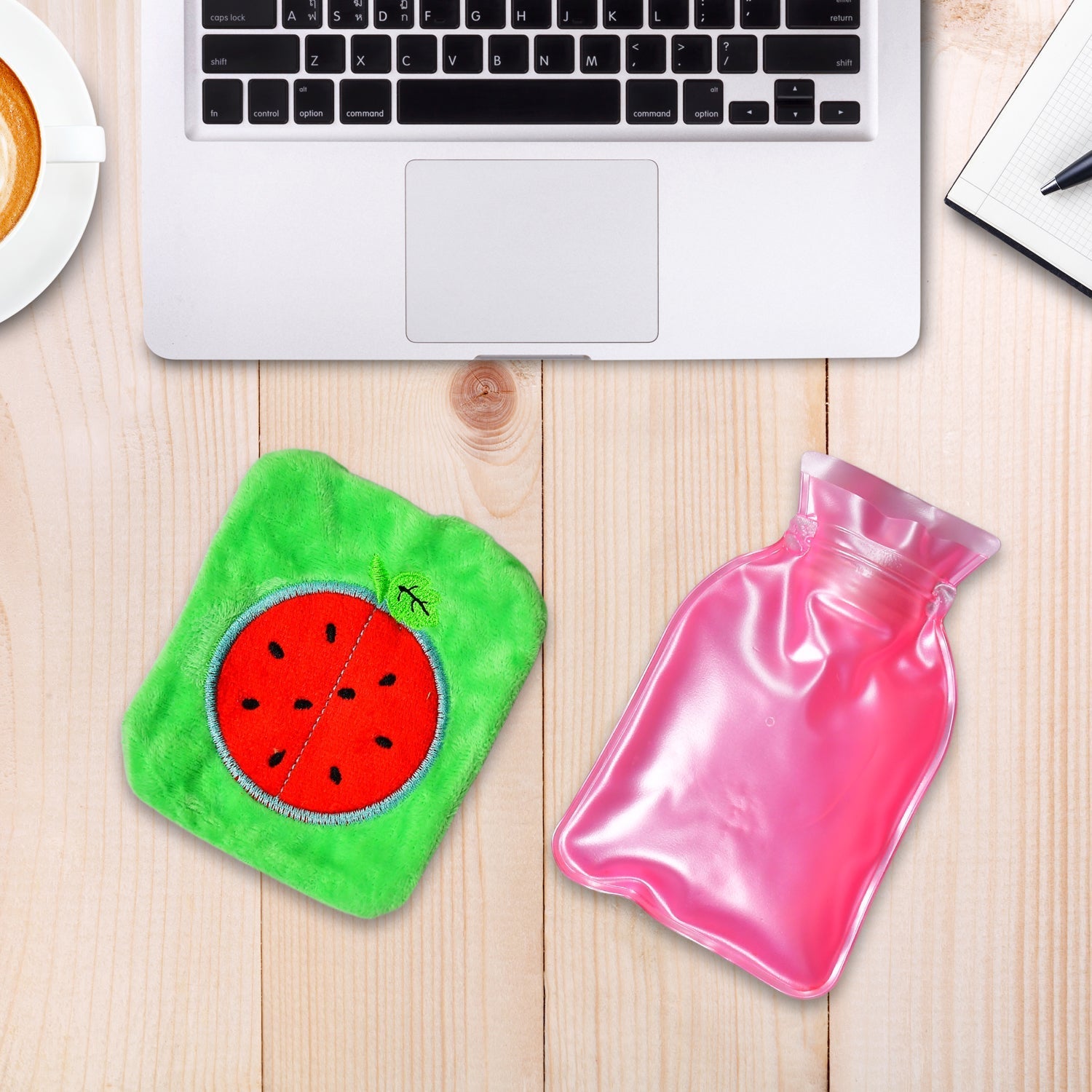 Watermelon small Hot Water Bag with Cover for Pain Relief, Neck, Shoulder Pain and Hand, Feet Warmer, Menstrual Cramps. - Bhavnagar Deodap