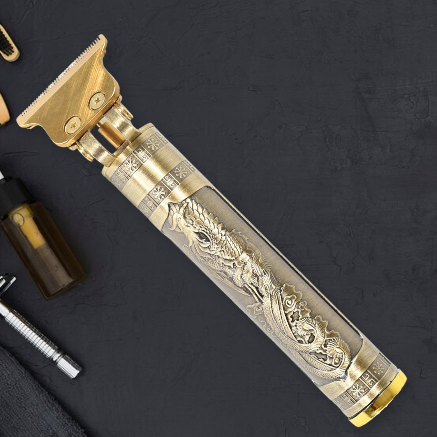 Hair Trimmer for Men Hair Style Trimmer, Professional Hair Clipper, Electric Shaving machine dry shaving for men - hair shaving and trimming beard With 4 adjustable blade clipper, Oil, Cleaning Brush - Bhavnagar Deodap