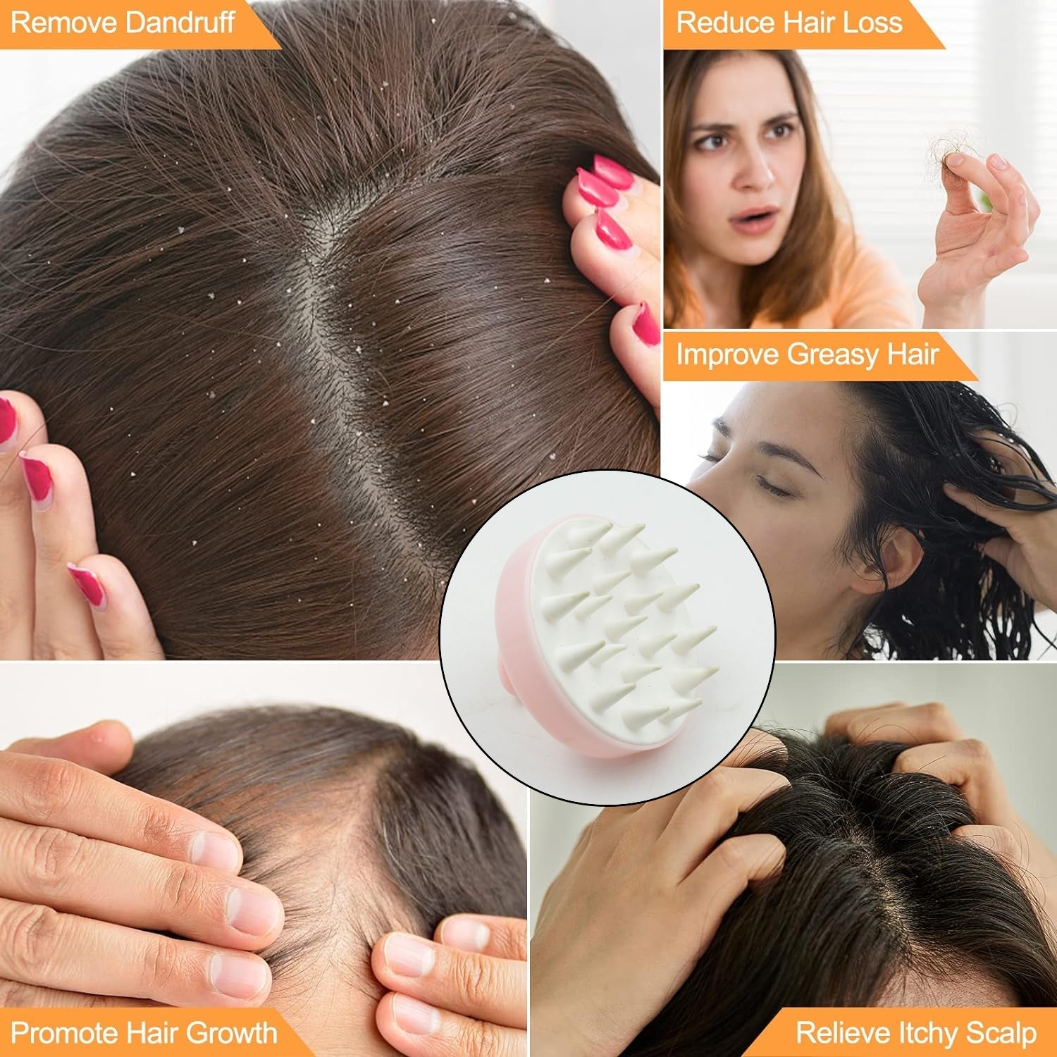 Hair Scalp Massager Shampoo Brush (1 Pc) - Bhavnagar Deodap