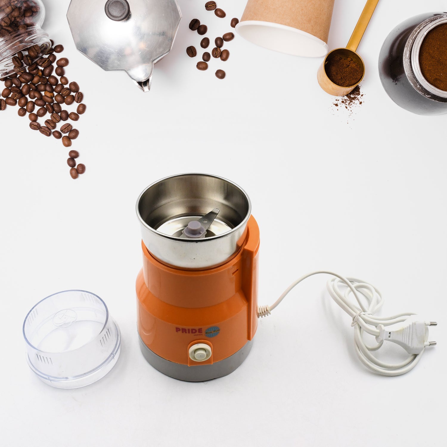 Multi Function Small Food Grinder Grain Grinder, Portable Coffee Bean Seasonings Spices Mill Powder Machine Small Kitchen Appliances for Home and Office - Bhavnagar Deodap