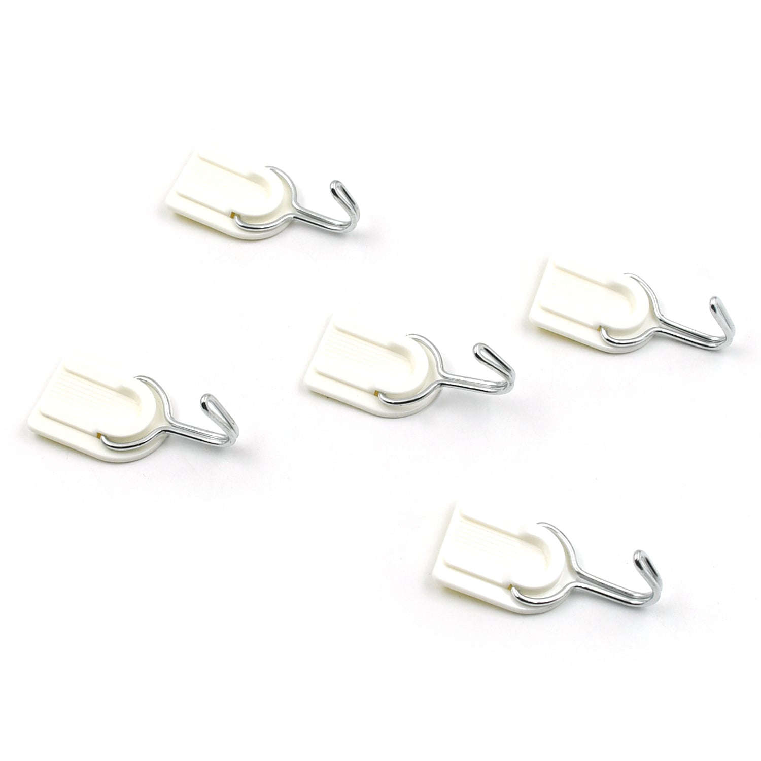 Multipurpose Strong Hook Self-Adhesive hooks for wall Heavy Plastic Hook, Sticky Hook Household For Home, Decorative Hooks, Bathroom & All Type Wall Use Hook, Suitable for Bathroom, Kitchen, Office (5 pc) - Bhavnagar Deodap