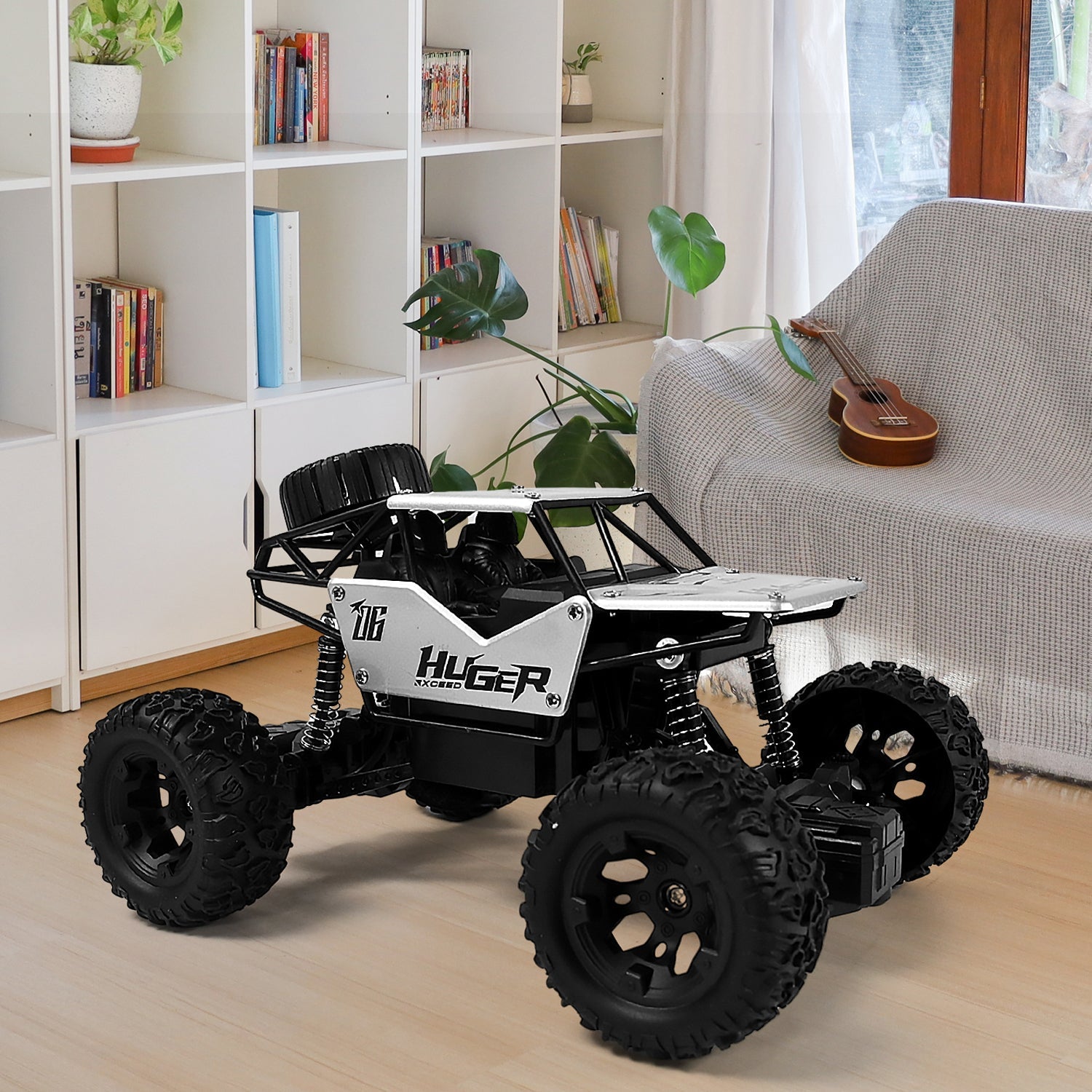 1:18 Scale Rock Crawler Monster RC Truck All Terrain Stunt Racing Car Rechargeable Indoor Outdoor Toy Car - Bhavnagar Deodap