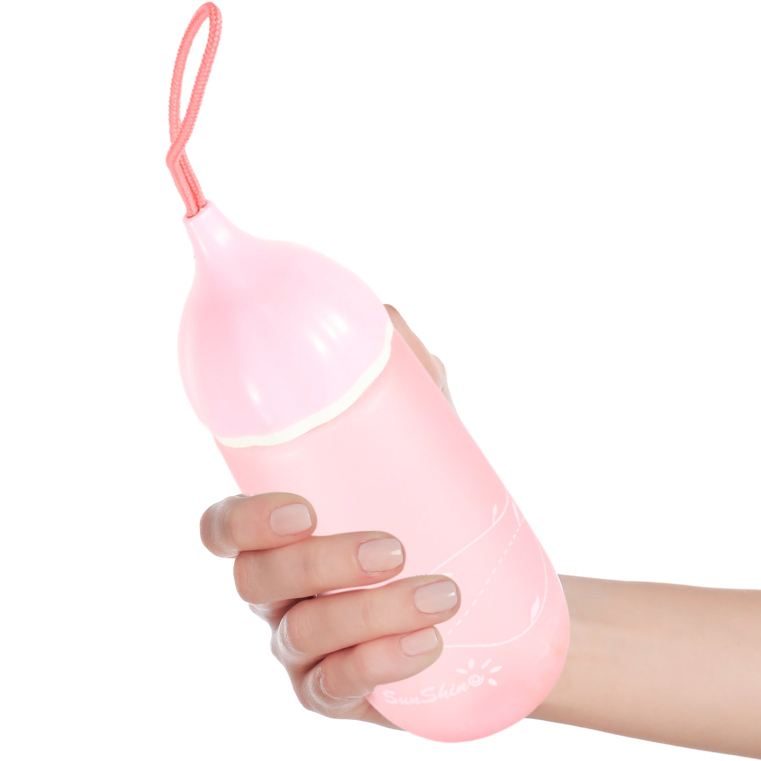 Unique Shape Premium Plastic water bottle With Dori Easy to Carry leakproof BPA-free, water Plastic water bottle for children, Home, School (1 Pc / 550 ML) - Bhavnagar Deodap