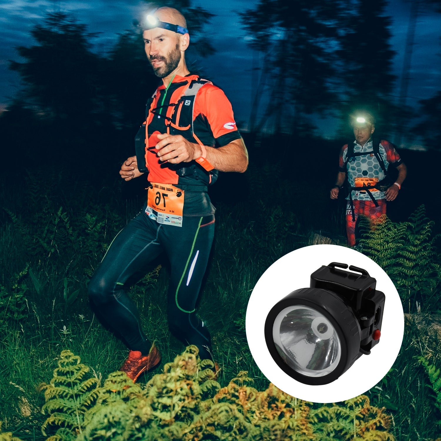 HEAD LAMP 1 LED LONG RANGE RECHARGEABLE HEADLAMP ADJUSTMENT LAMP USE FOR FARMERS, FISHING, CAMPING, HIKING, TREKKING, CYCLING - Bhavnagar Deodap