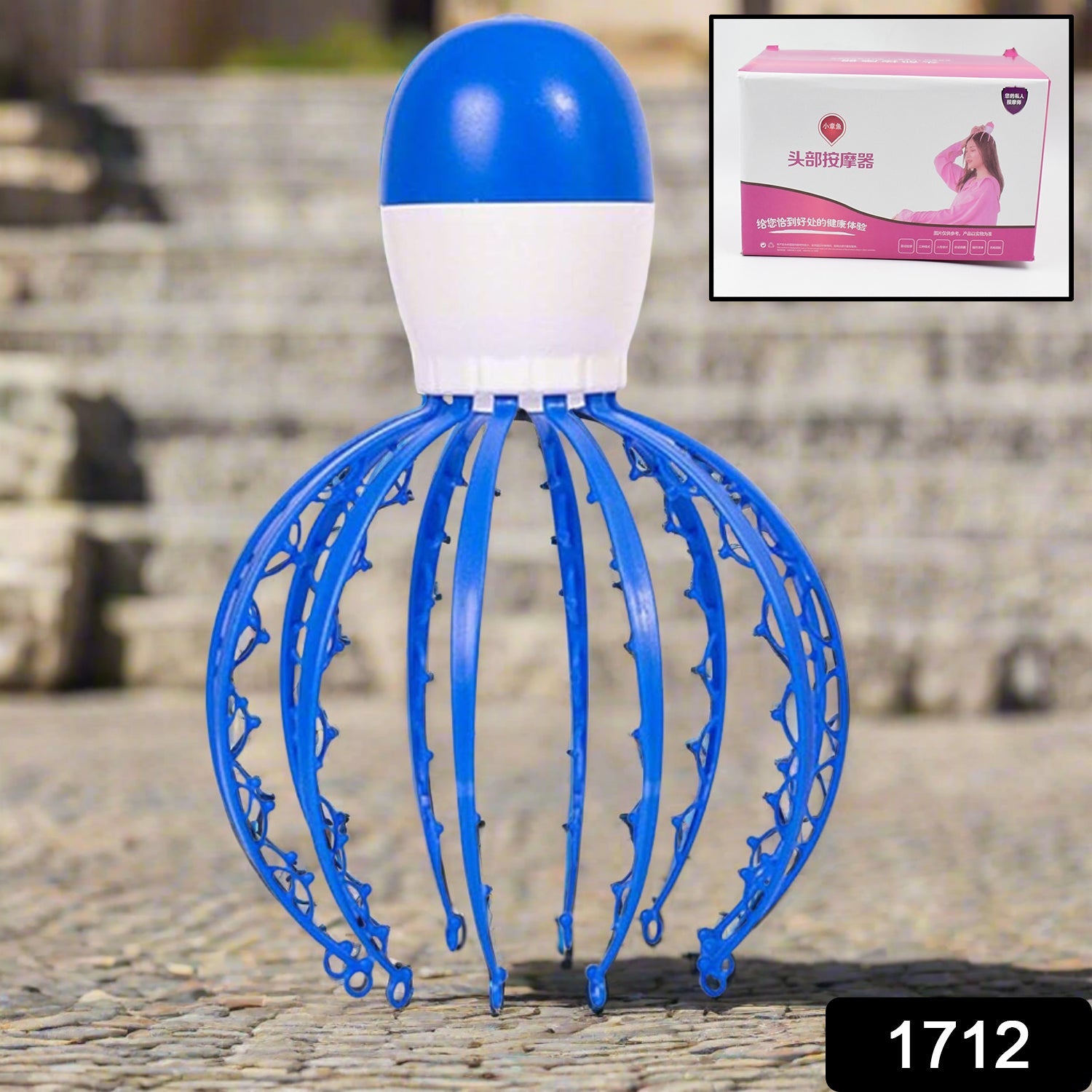 Electric Octopus Claw Scalp Massager Stress Relief Therapeutic Head Scratcher (Not included battery / Mix Color) - Bhavnagar Deodap