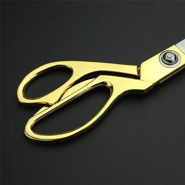 Stainless Steel Tailoring Scissor Sharp Cloth Cutting for Professionals  (Golden) - Bhavnagar Deodap