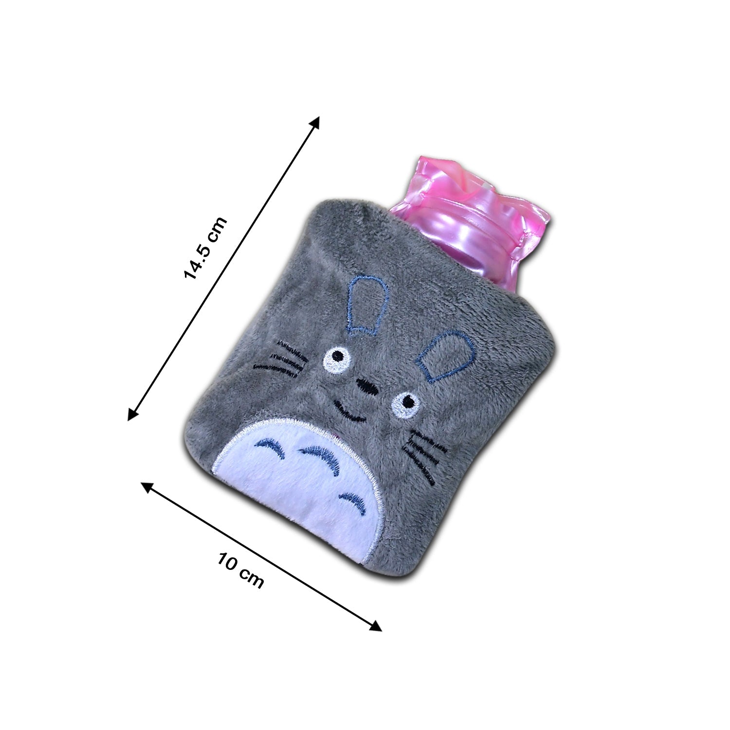 Totoro Cartoon Small Hot Water Bag with Cover for Pain Relief - Bhavnagar Deodap