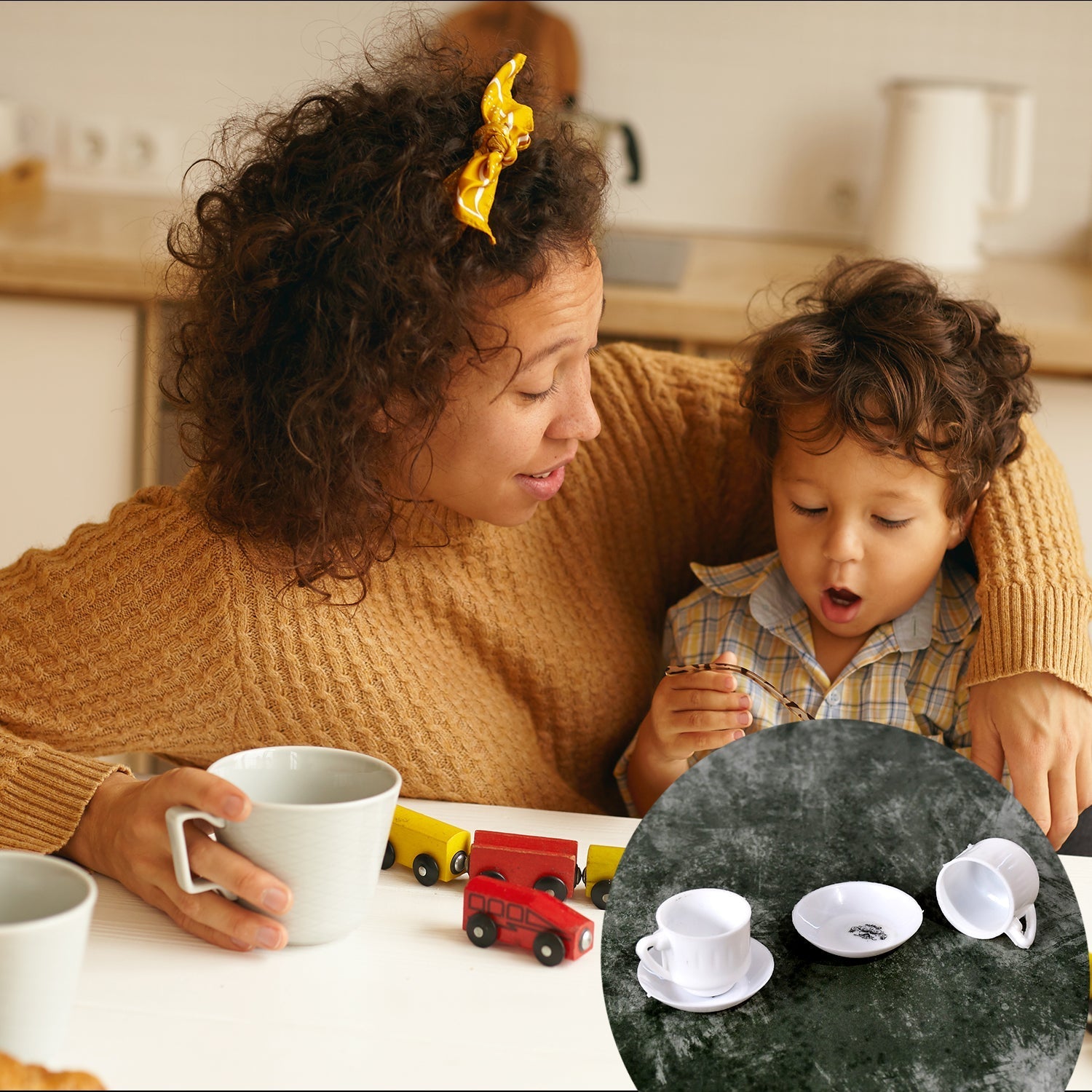 Coffee Kitchen Plastic Set Toy for Kids, Boys & Girls (15Pcs)