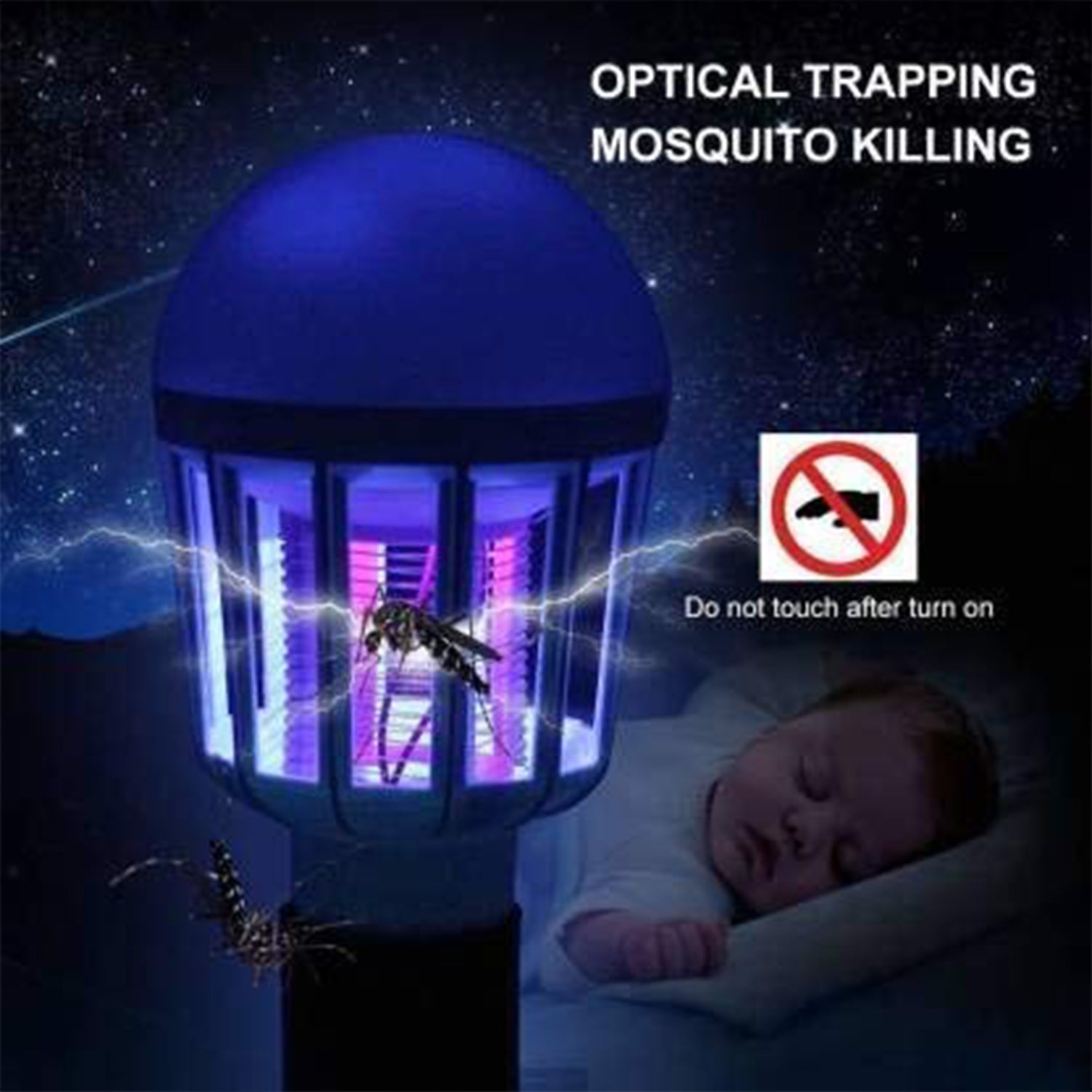 15W  Mosquito Killer Lamp E27 Summer Moths Flying Insects Led Zapper Mosquito Killer Lamp Light Bulb Household - Bhavnagar Deodap