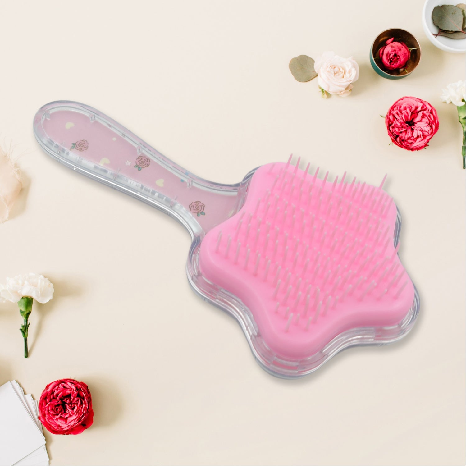 Cartoon Hair Brush Massage Shower Comb Blur Wet Salon Hair Brushes Hair Styling Tools, Glitter Comb, Soft & Smooth Brush, Mermaid Brush For Kids Return Gifts For Kids (1 Pc ) - Bhavnagar Deodap