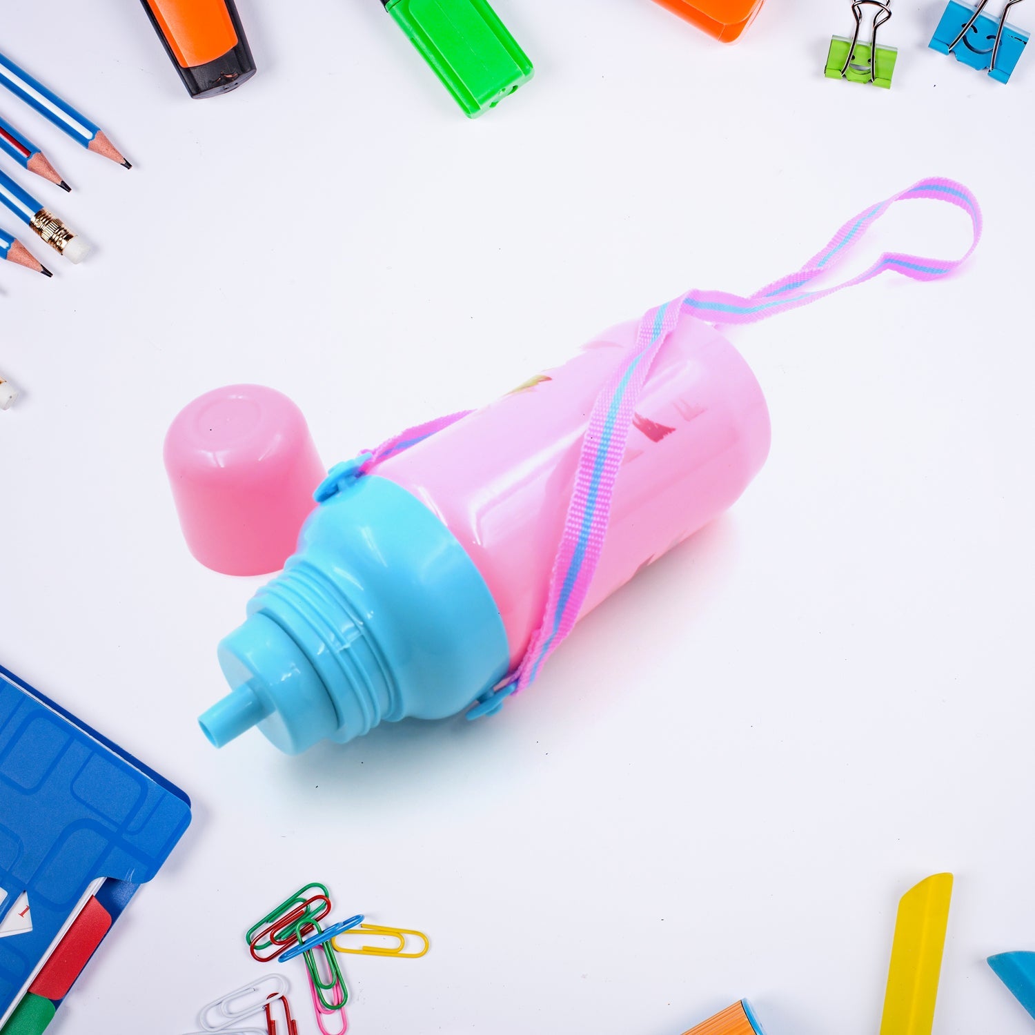 500ml Insulated Sports Water Bottle with Dori & Straw: Leakproof, BPA-Free, Kids - Bhavnagar Deodap