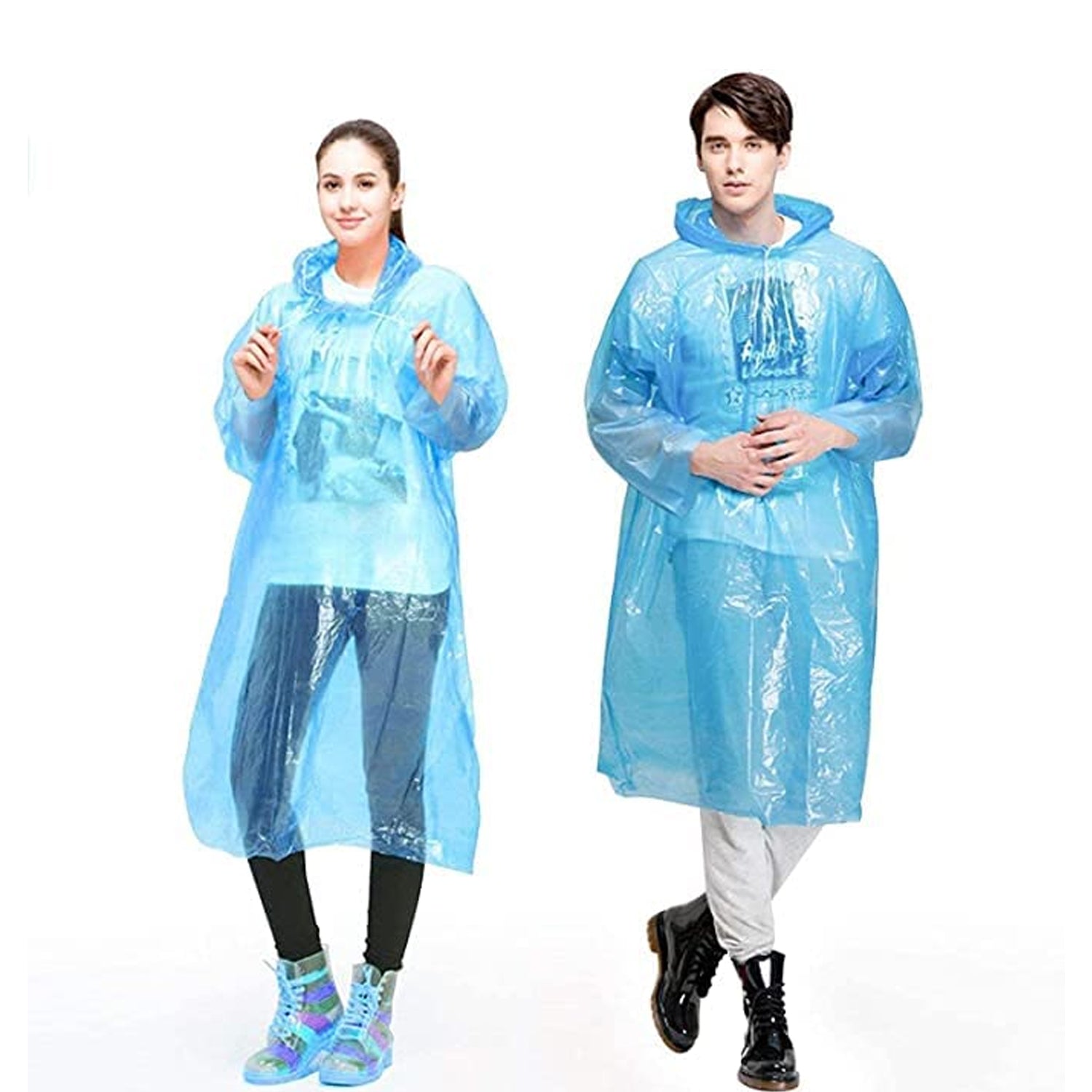 Plastic pocket sized Raincoat, Reusable Free Size Raincoat - Bhavnagar Deodap