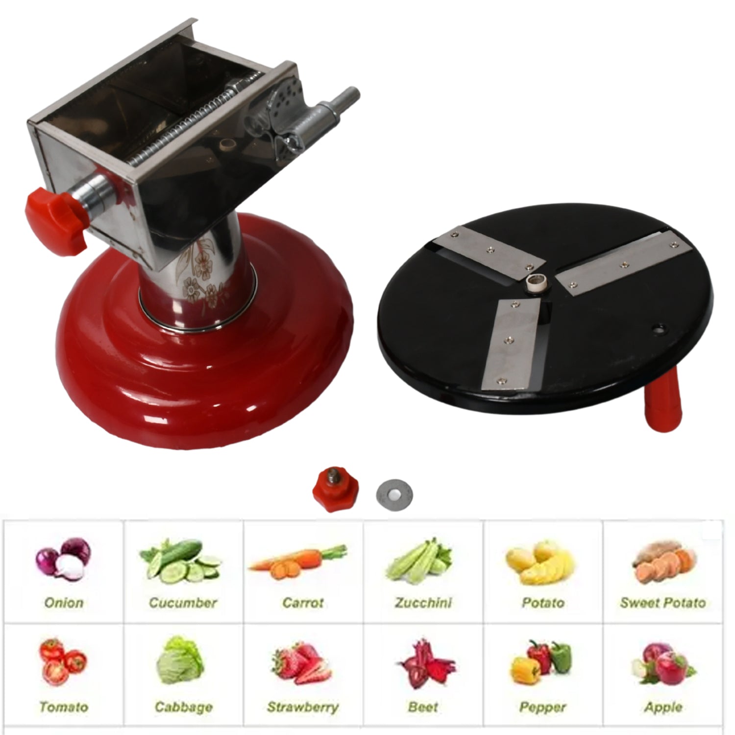 Stainless Steel Chips Maker and Vegetable Slicer for Kitchen Potato Slicer Graters and Chippers. Chips Maker is Suitable for Vegetable Cuttings. Chips Maker Consist Hard Coated Iron Wheel and Stand. - Bhavnagar Deodap