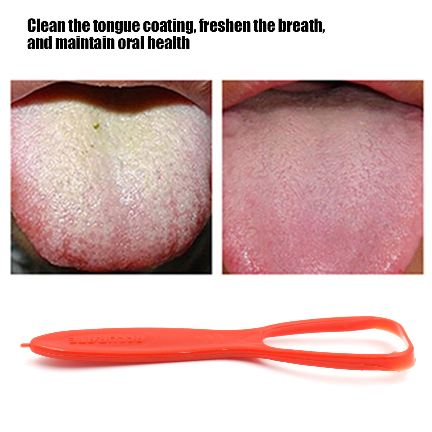 Improved Taste Plastic With Handle Tongue Cleaner (1 Pc ) - Bhavnagar Deodap