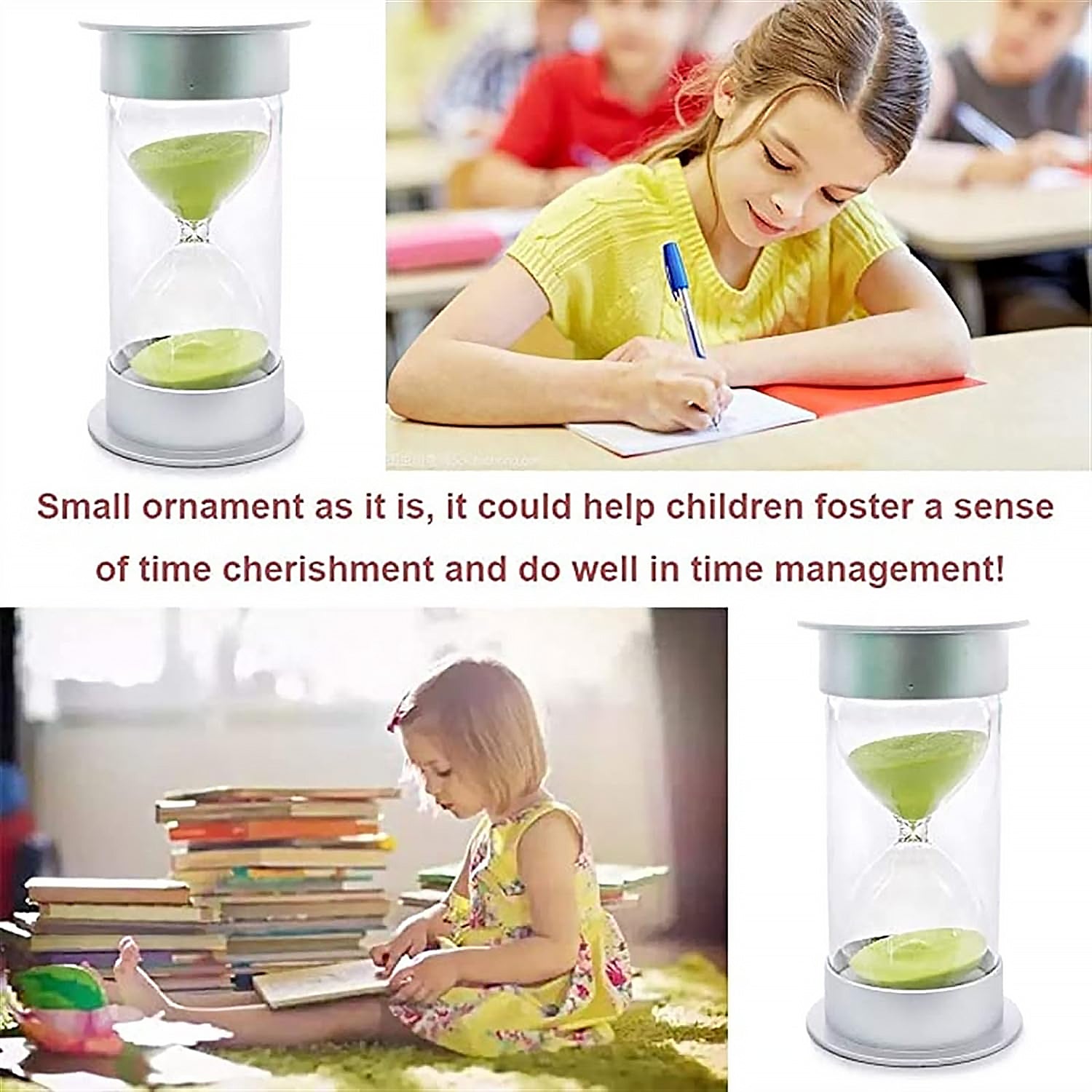 Sand Timer, Hourglass Timer 45 Minutes Sand Timer For Kids Teachers Games Classroom (45 Min-Green) Time Management Tool (Color : Green, Time : 45 Min) - Bhavnagar Deodap